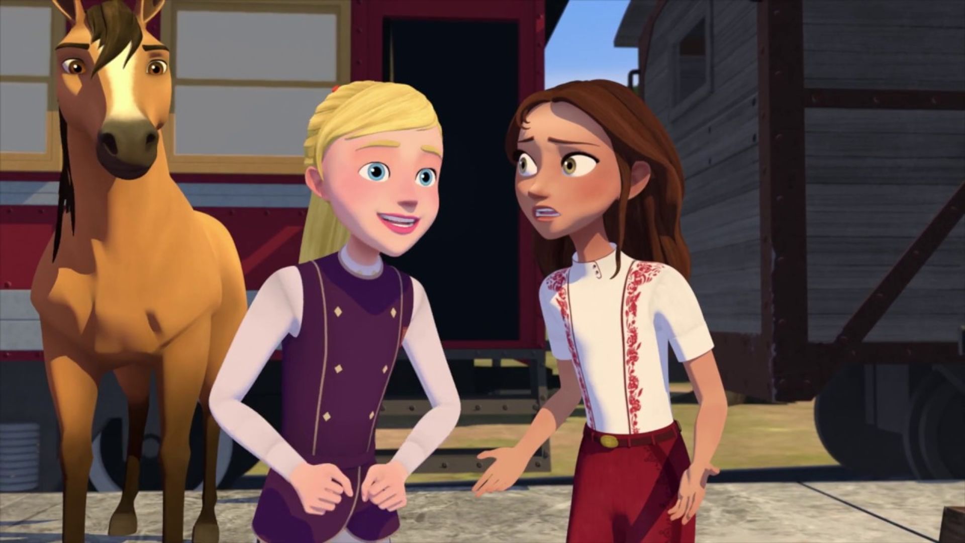 Spirit Riding Free: Riding Academy background