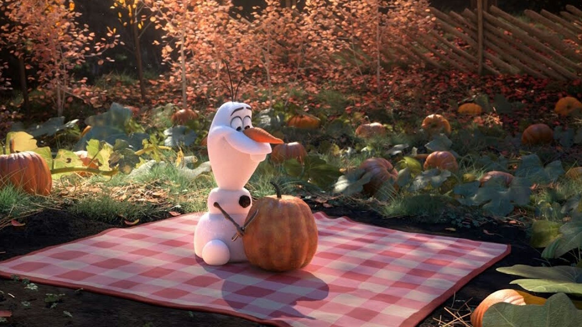 At Home with Olaf background