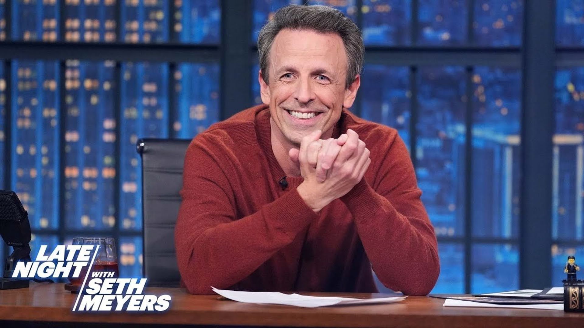Late Night with Seth Meyers: Corrections" background