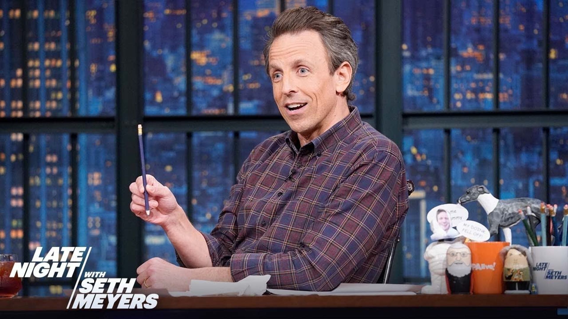Late Night with Seth Meyers: Corrections" background