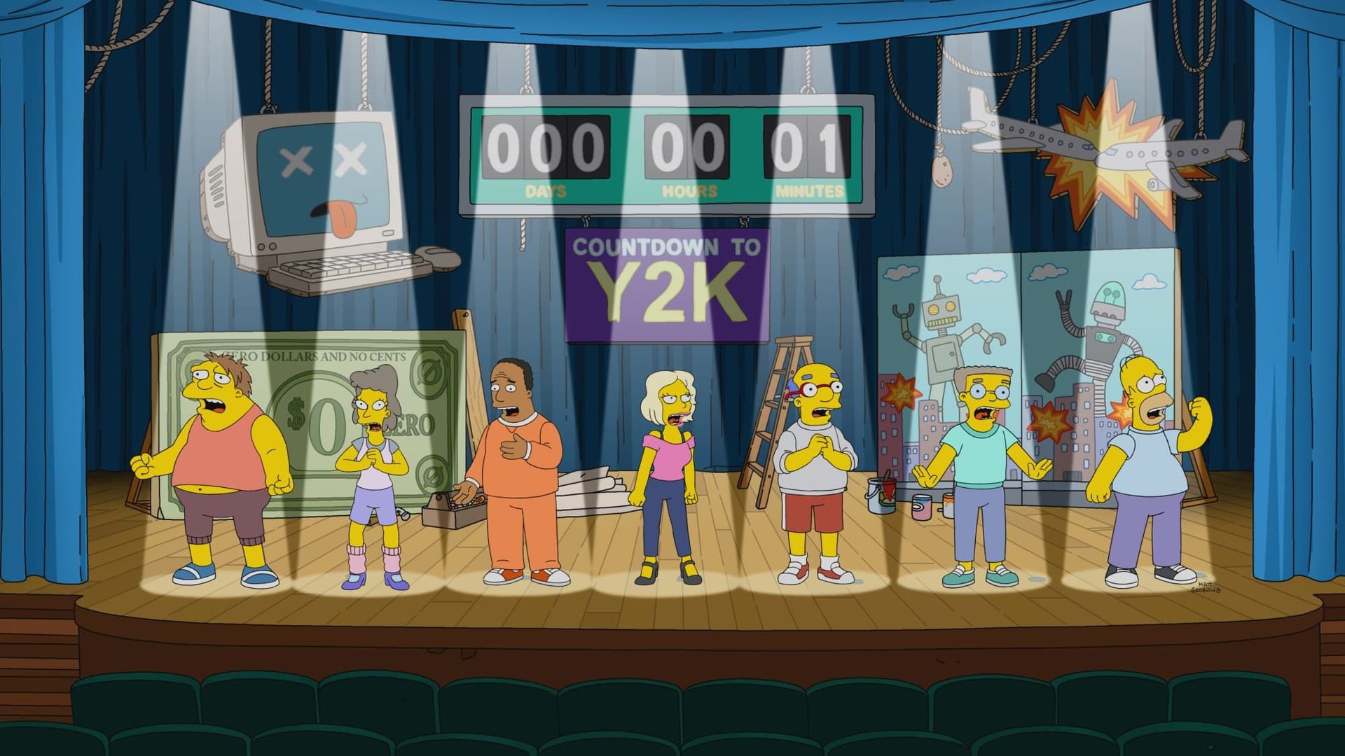 The Simpsons background