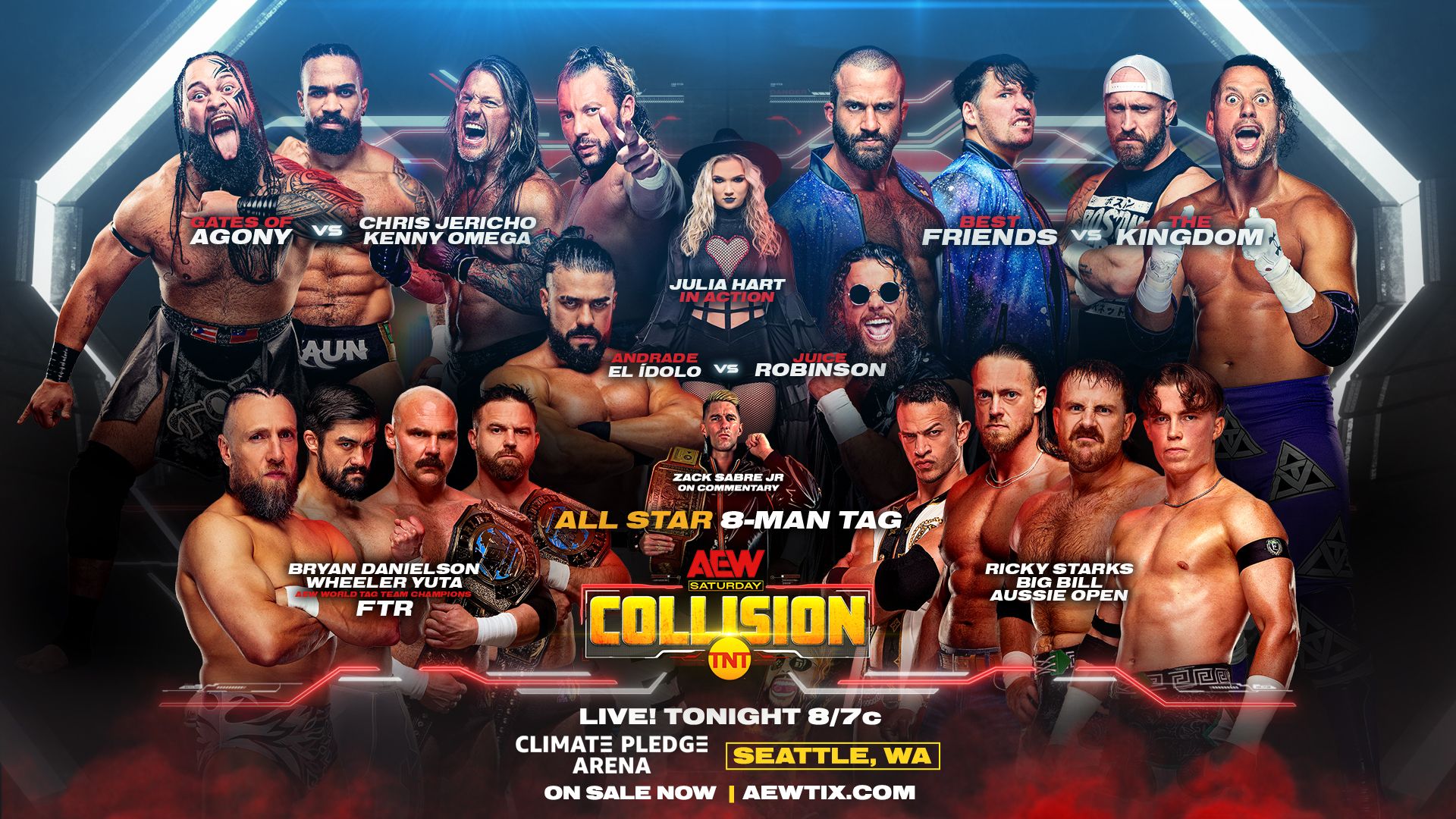 AEW Collision background