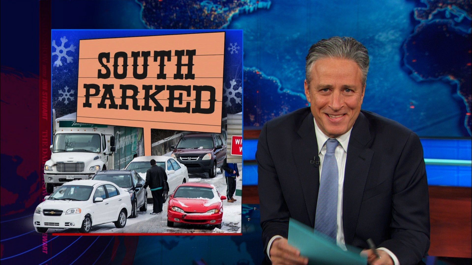 The Daily Show background