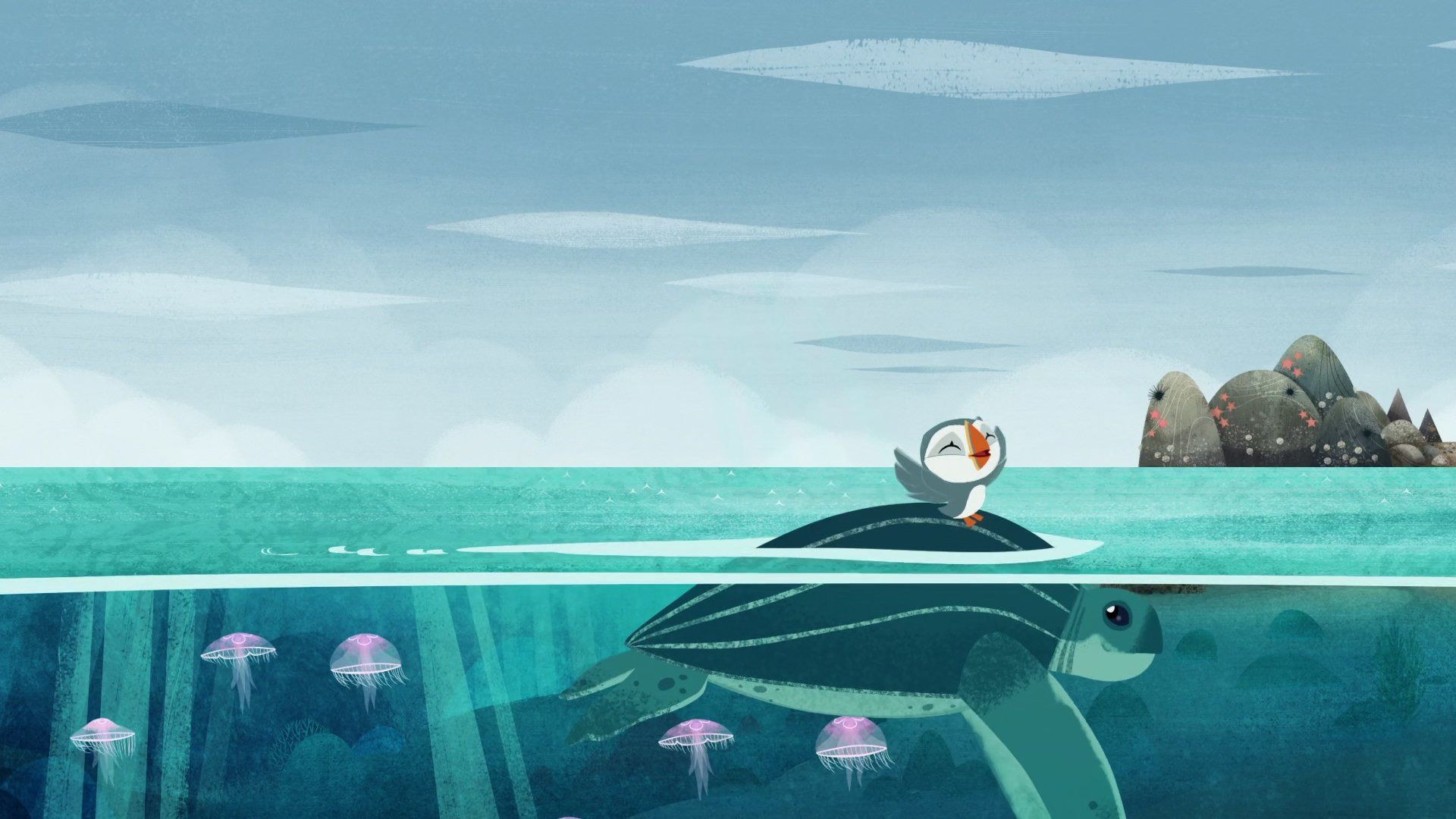 Puffin Rock background