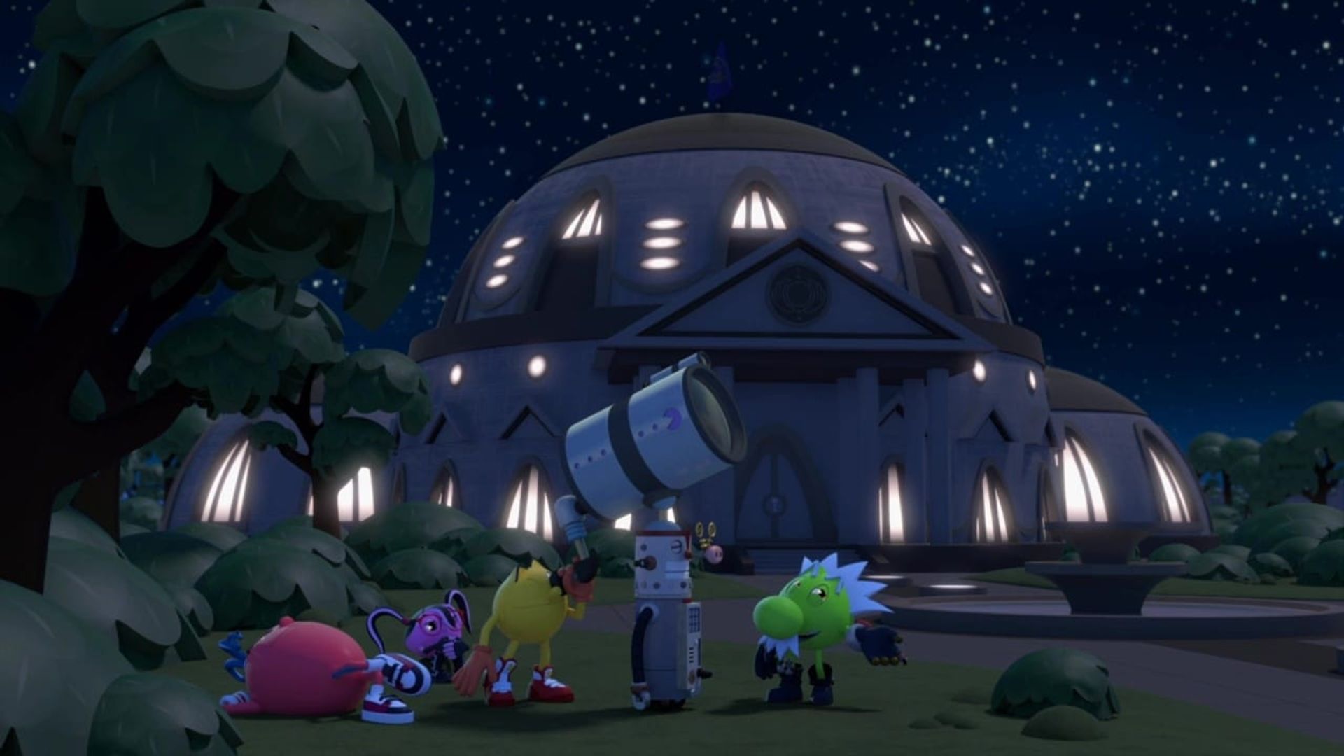 Pac-Man y las aventuras fantasmales background