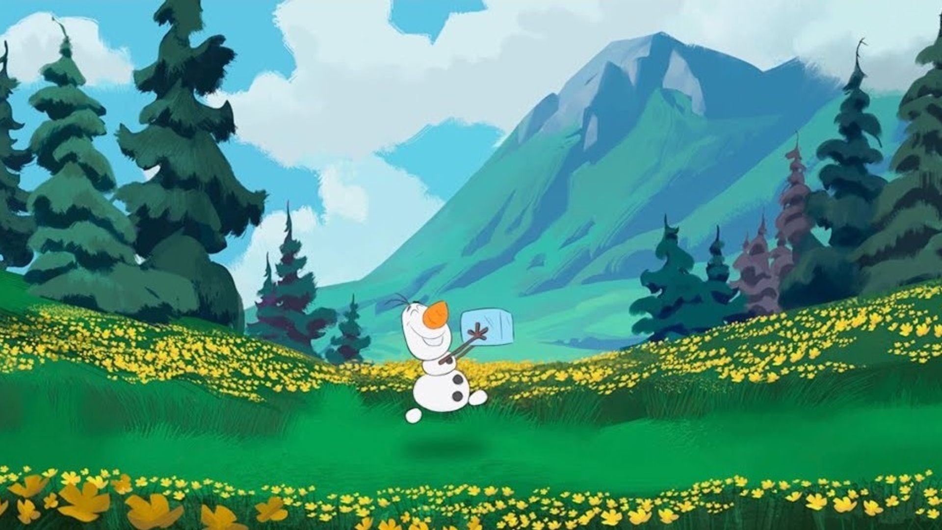 At Home with Olaf background