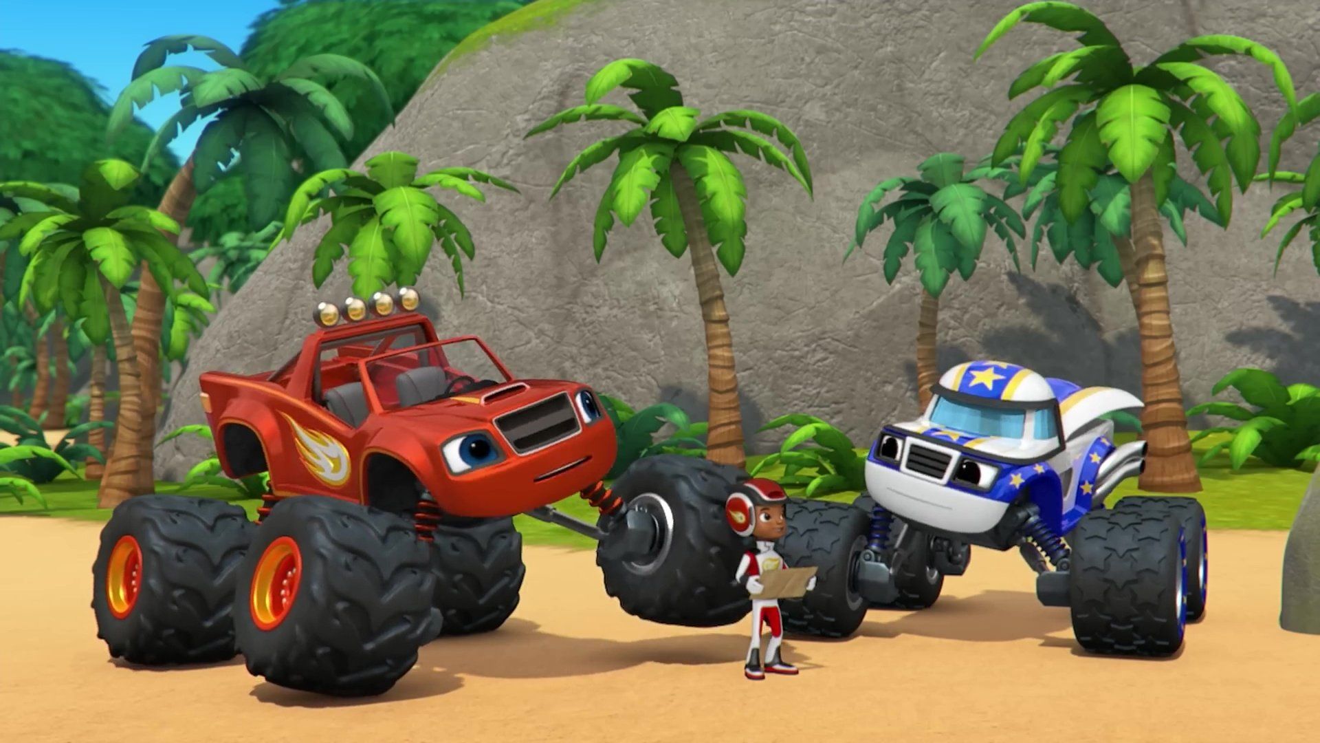 Blaze and the Monster Machines background