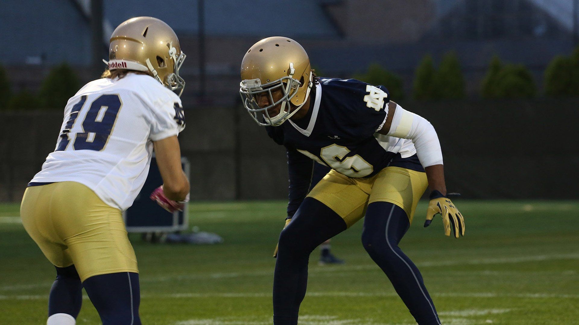 A Season with Notre Dame Football background