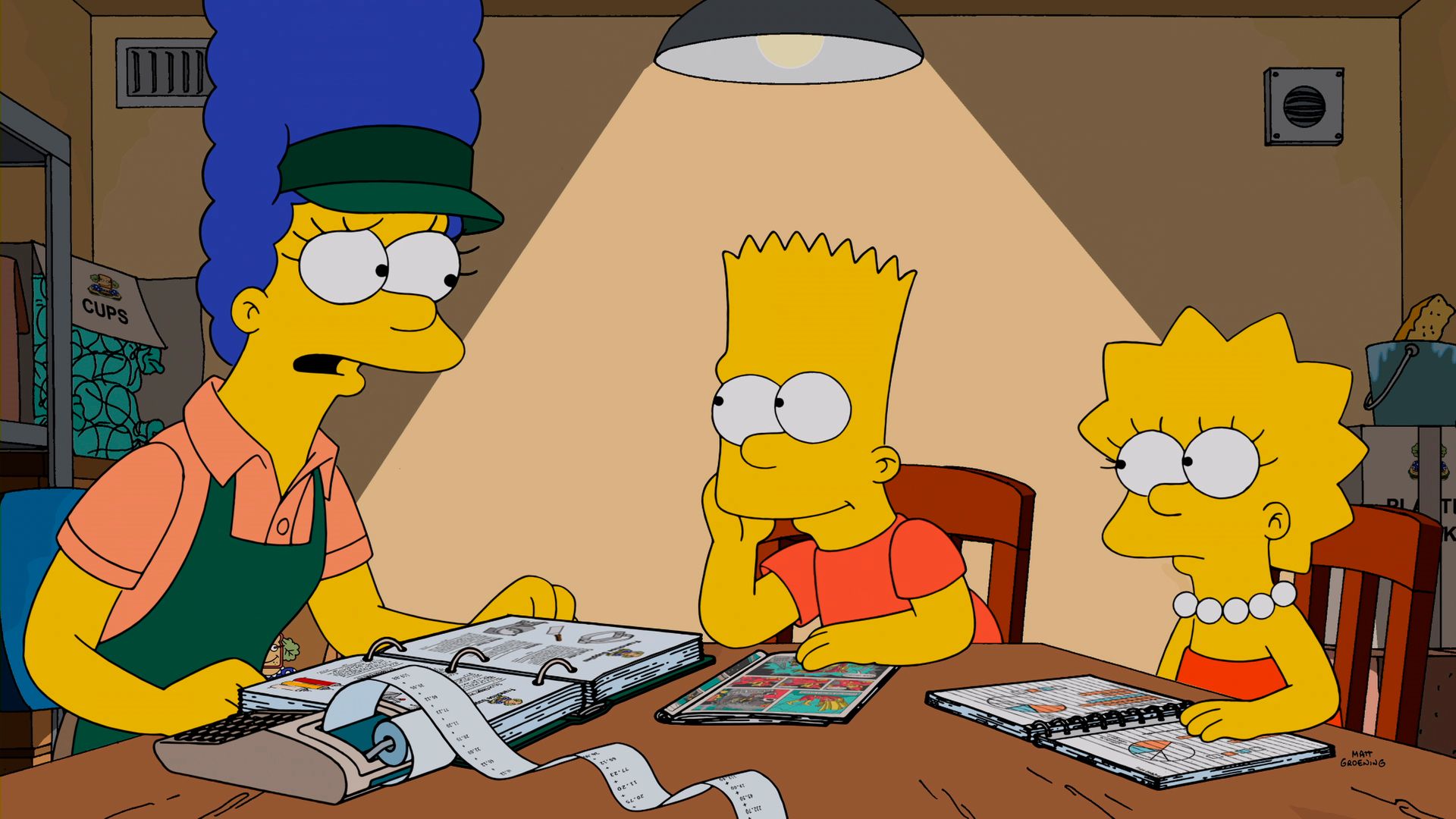 The Simpsons background