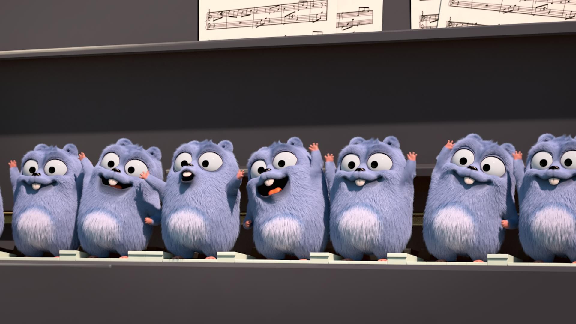 Grizzy and the Lemmings background