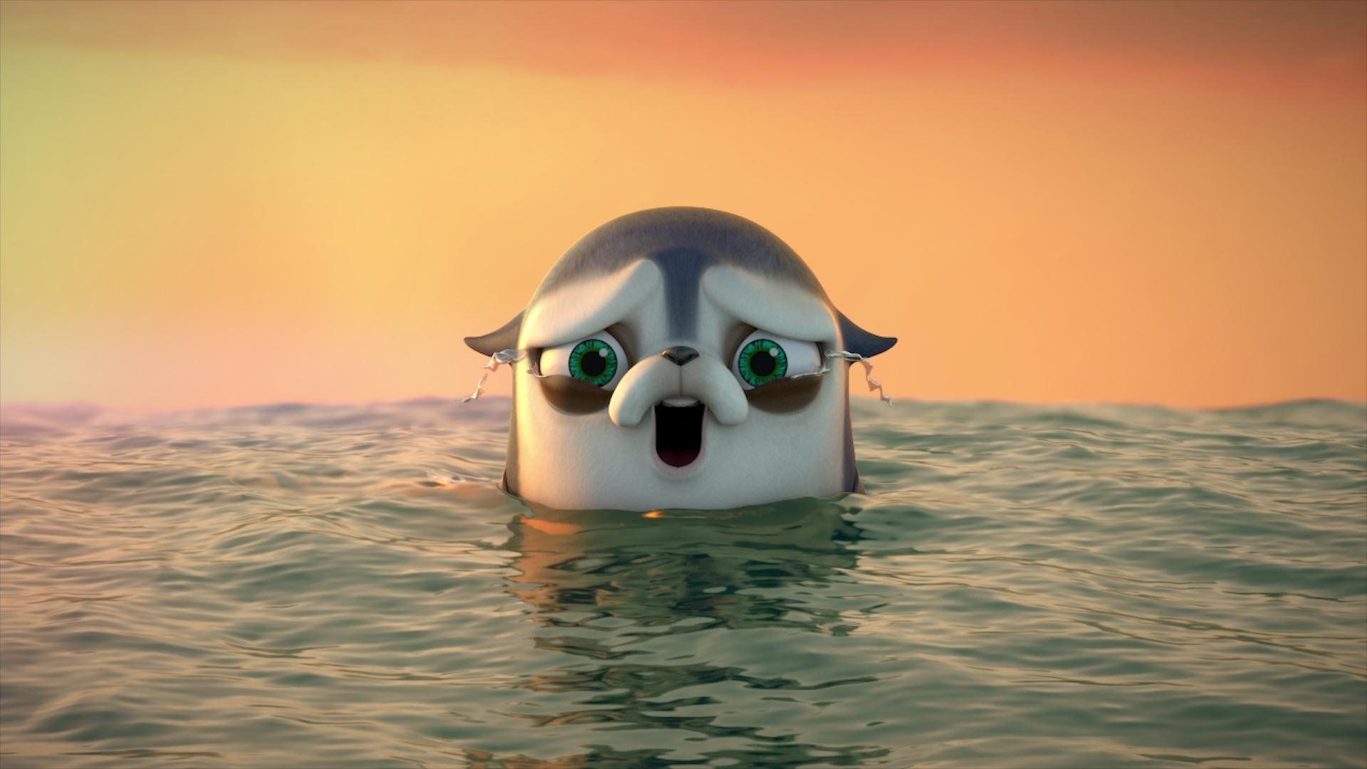 Larva Island background