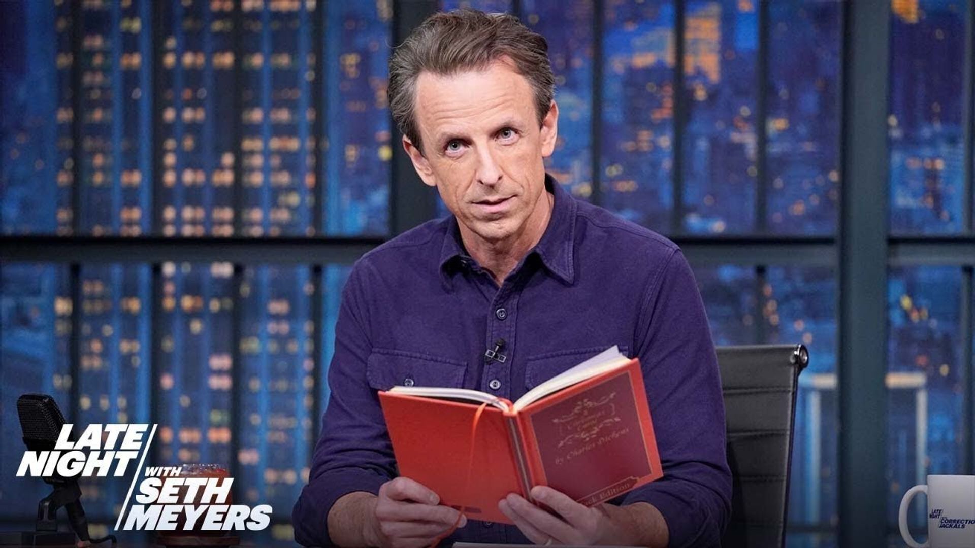 Late Night with Seth Meyers: Corrections" background
