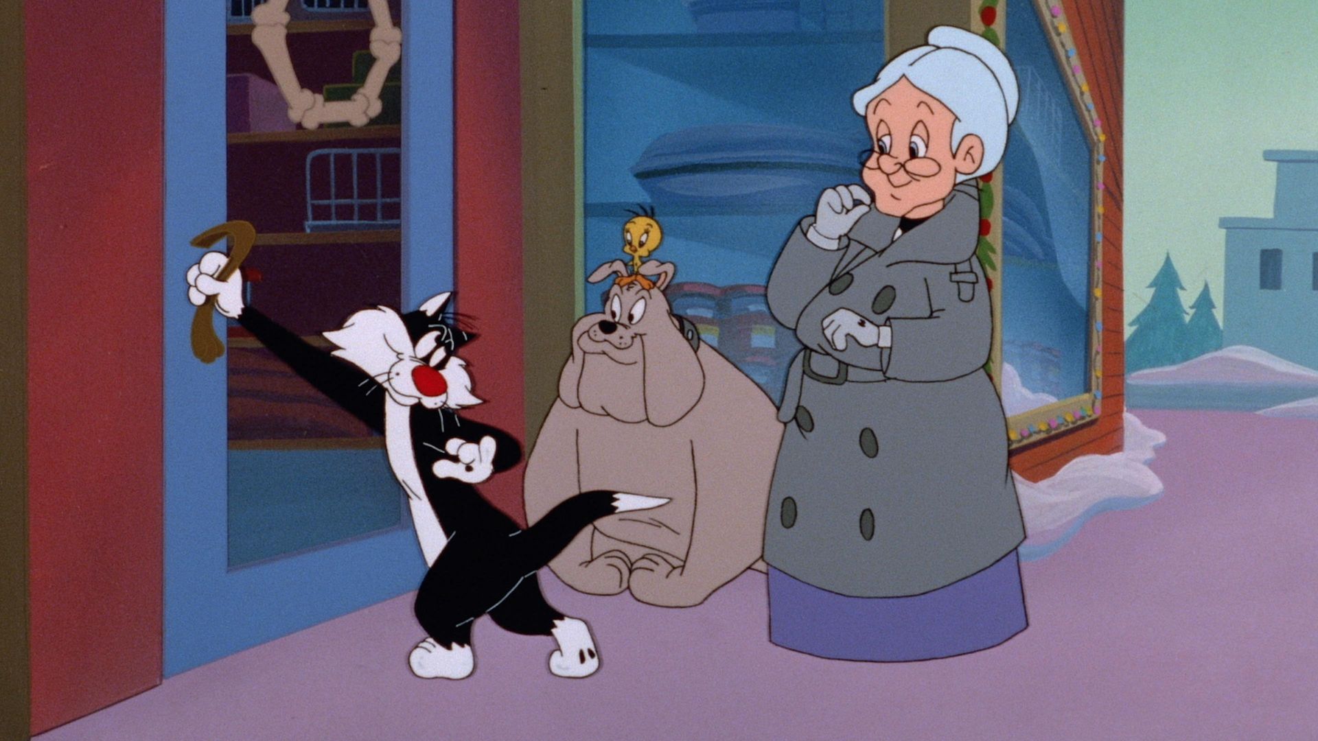 The Sylvester & Tweety Mysteries background