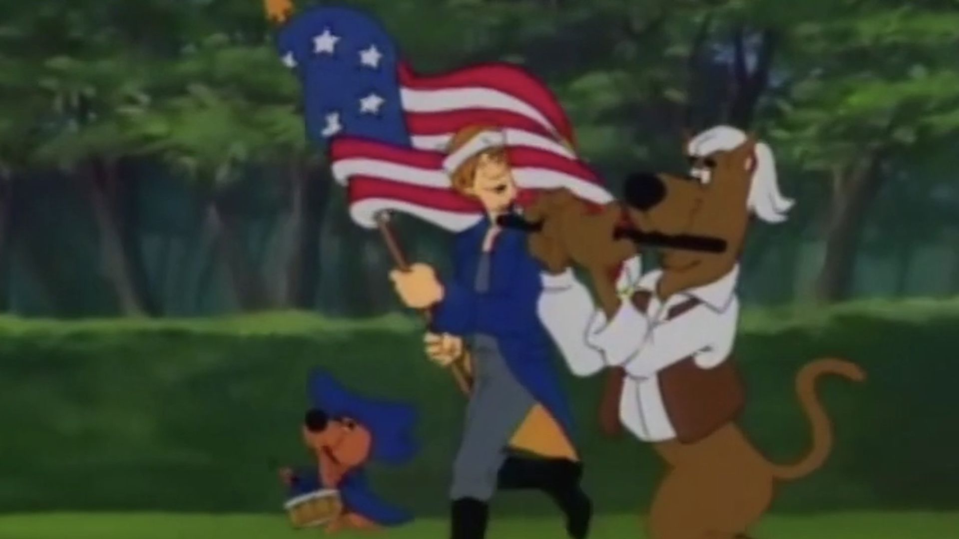 The New Scooby and Scrappy-Doo Show background