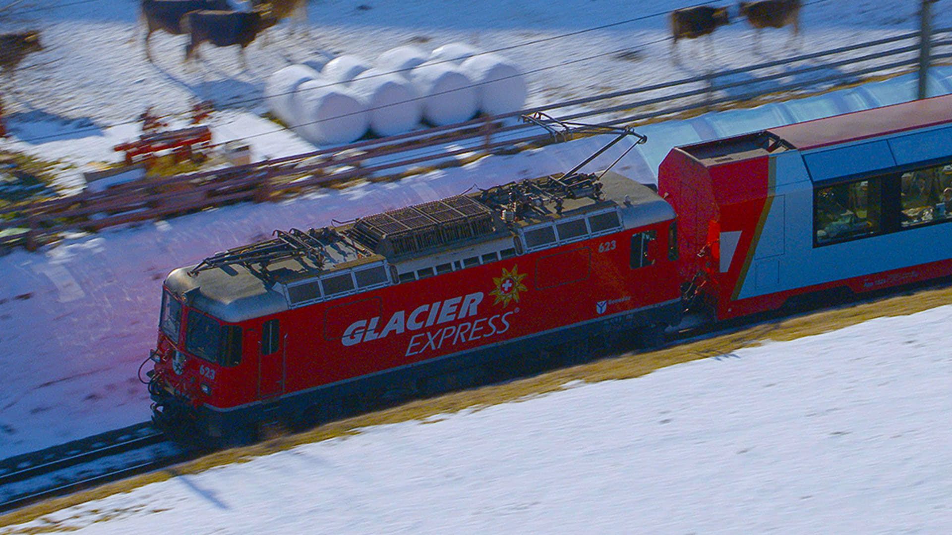 World's Greatest Train Journeys from Above background
