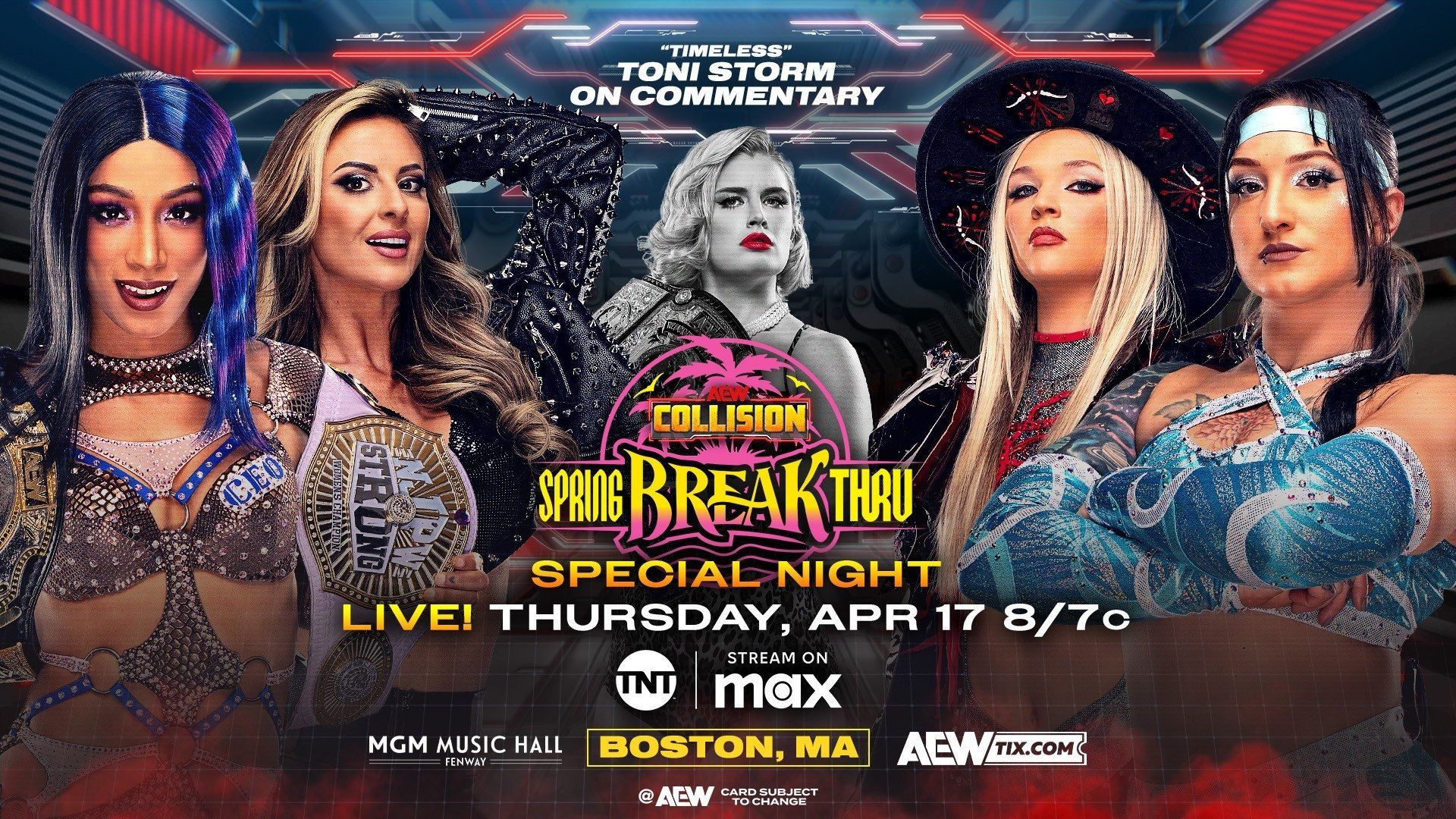 AEW Collision background