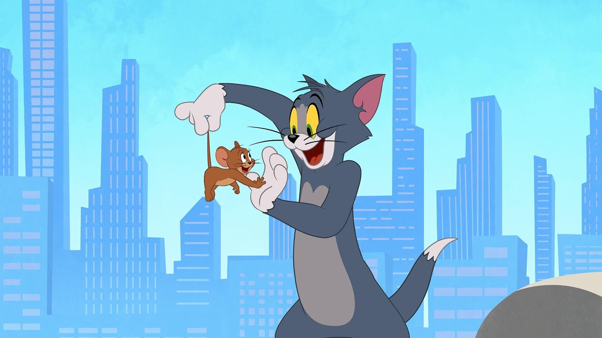 Tom and Jerry in New York background