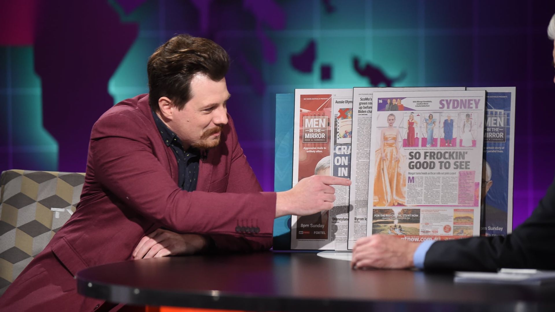 Shaun Micallef's Mad as Hell background