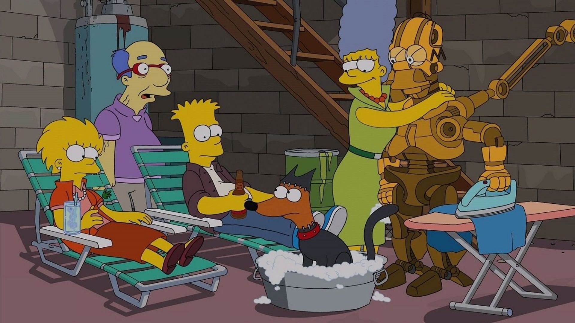 The Simpsons background
