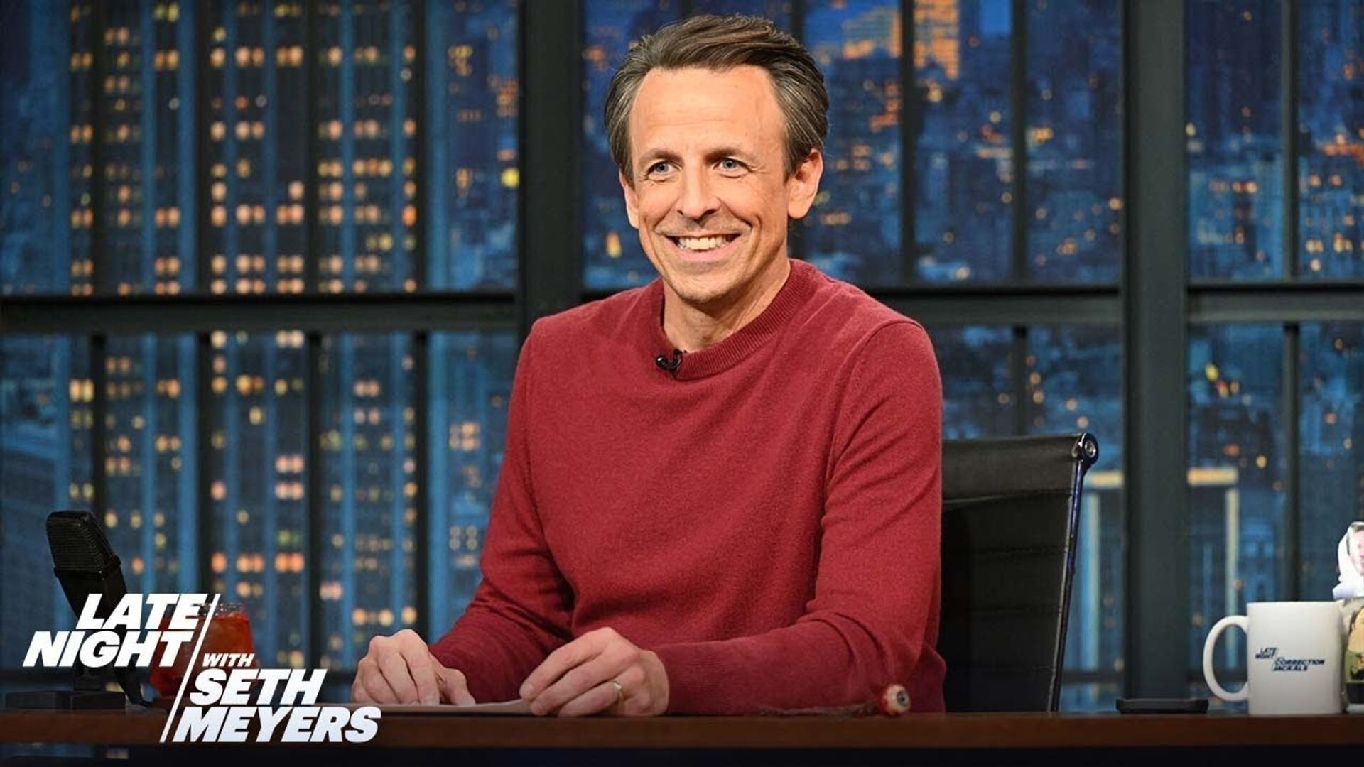 Late Night with Seth Meyers: Corrections" background