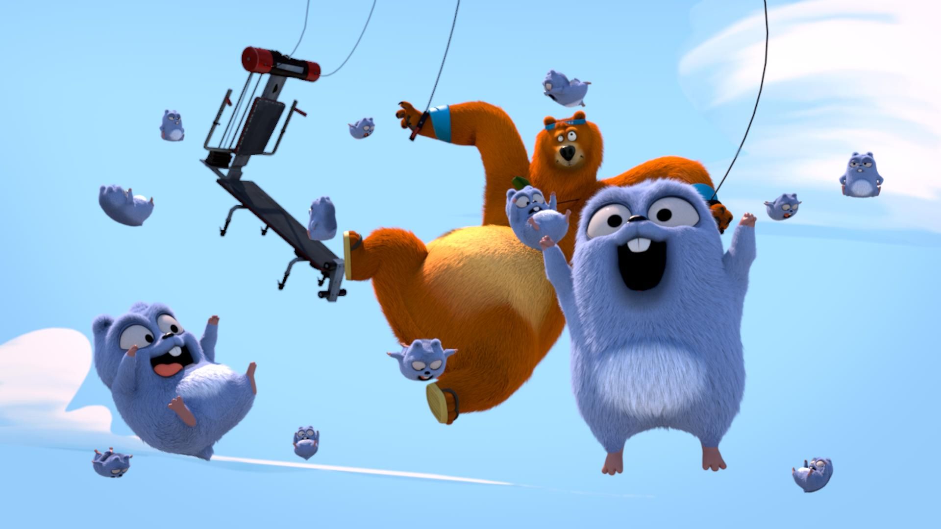 Grizzy and the Lemmings background