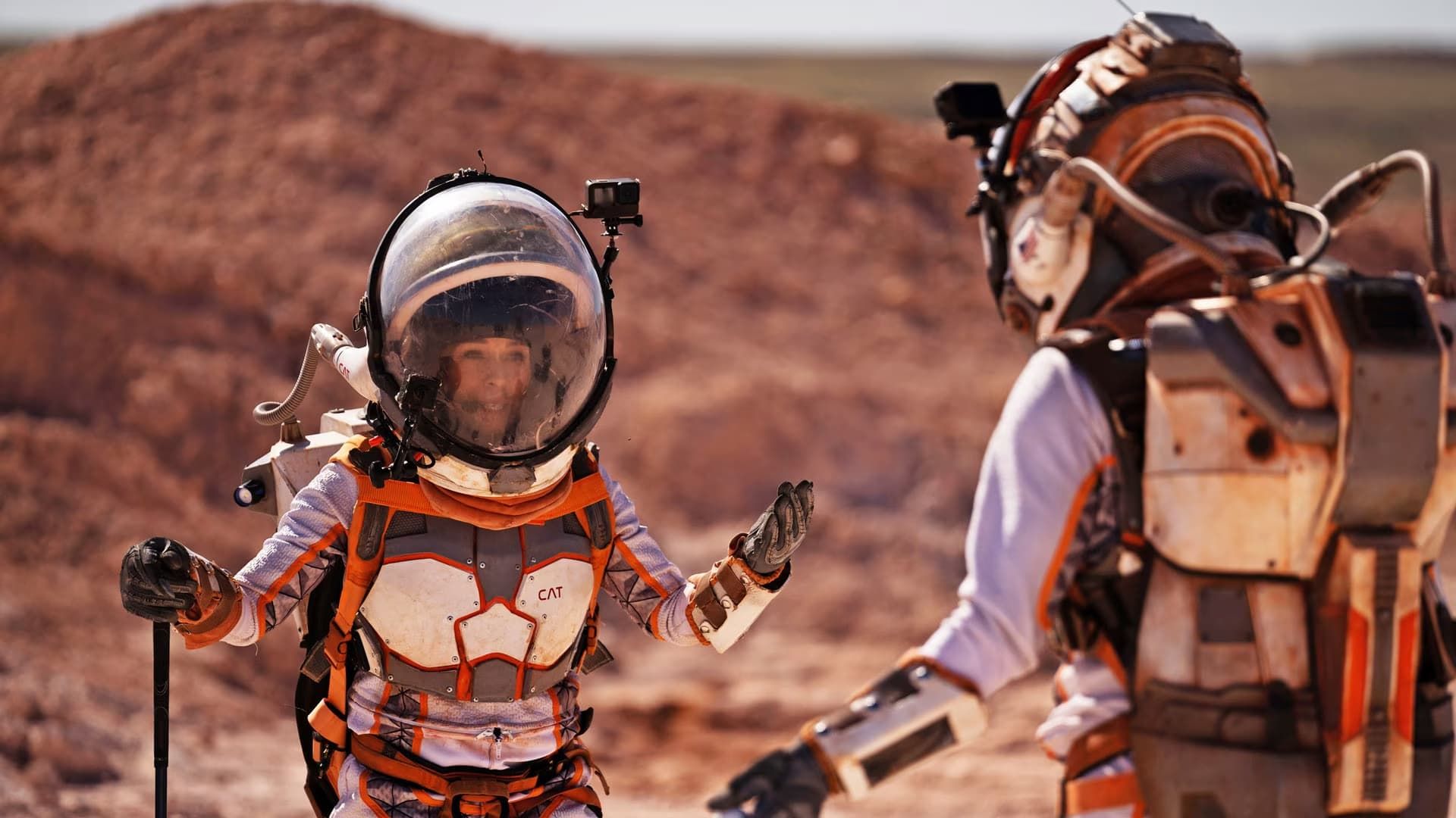 Stars on Mars background