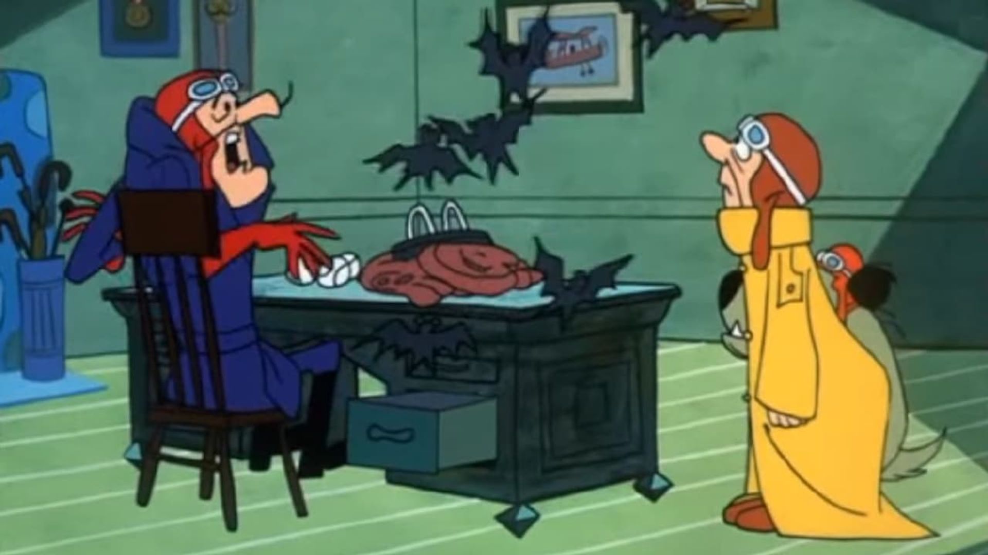 Dastardly and Muttley in Their Flying Machines background