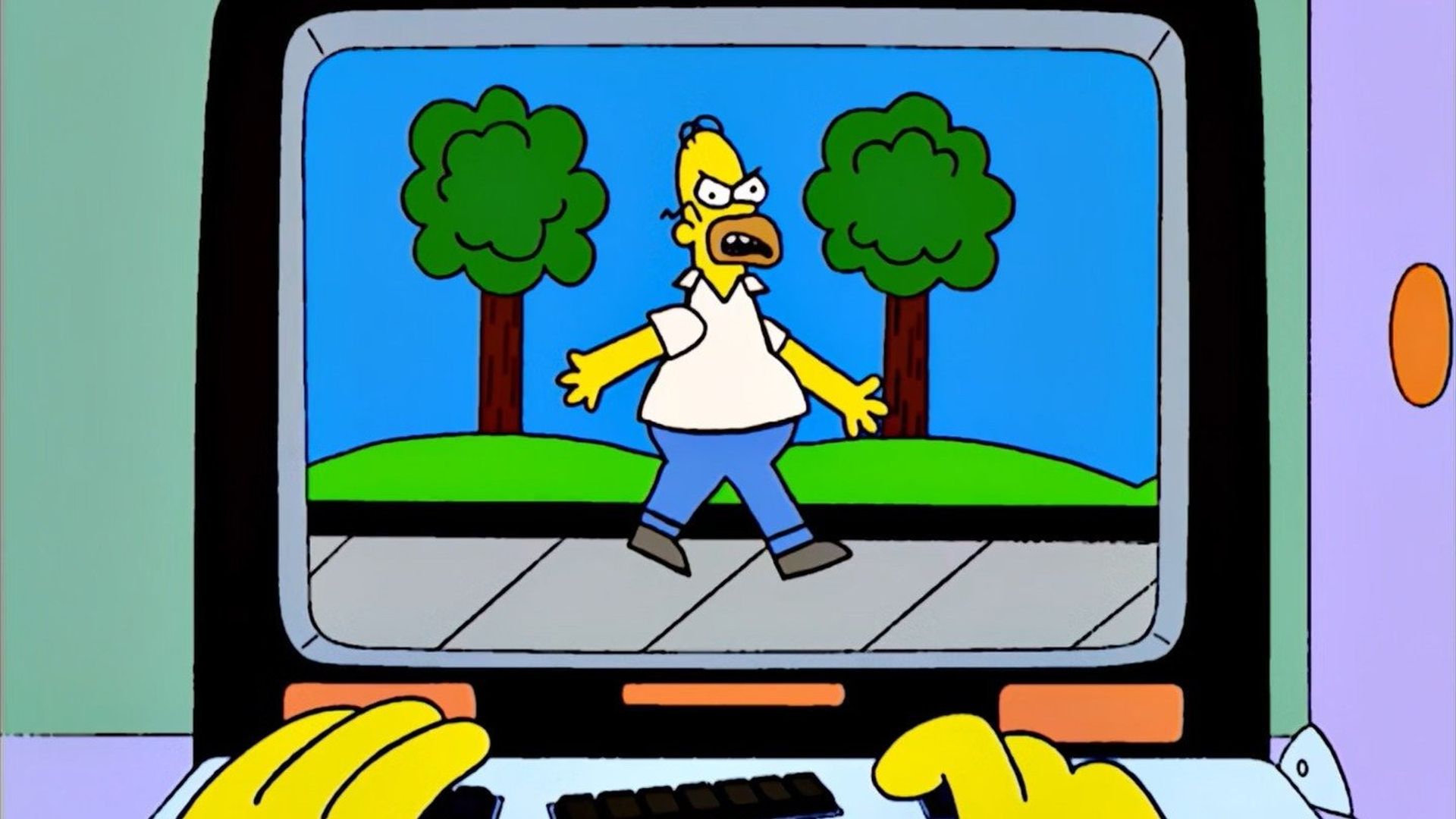 The Simpsons background