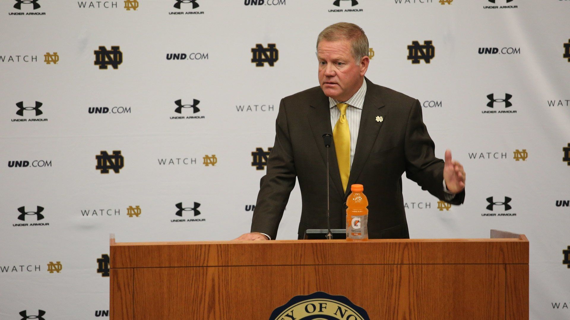 A Season with Notre Dame Football background