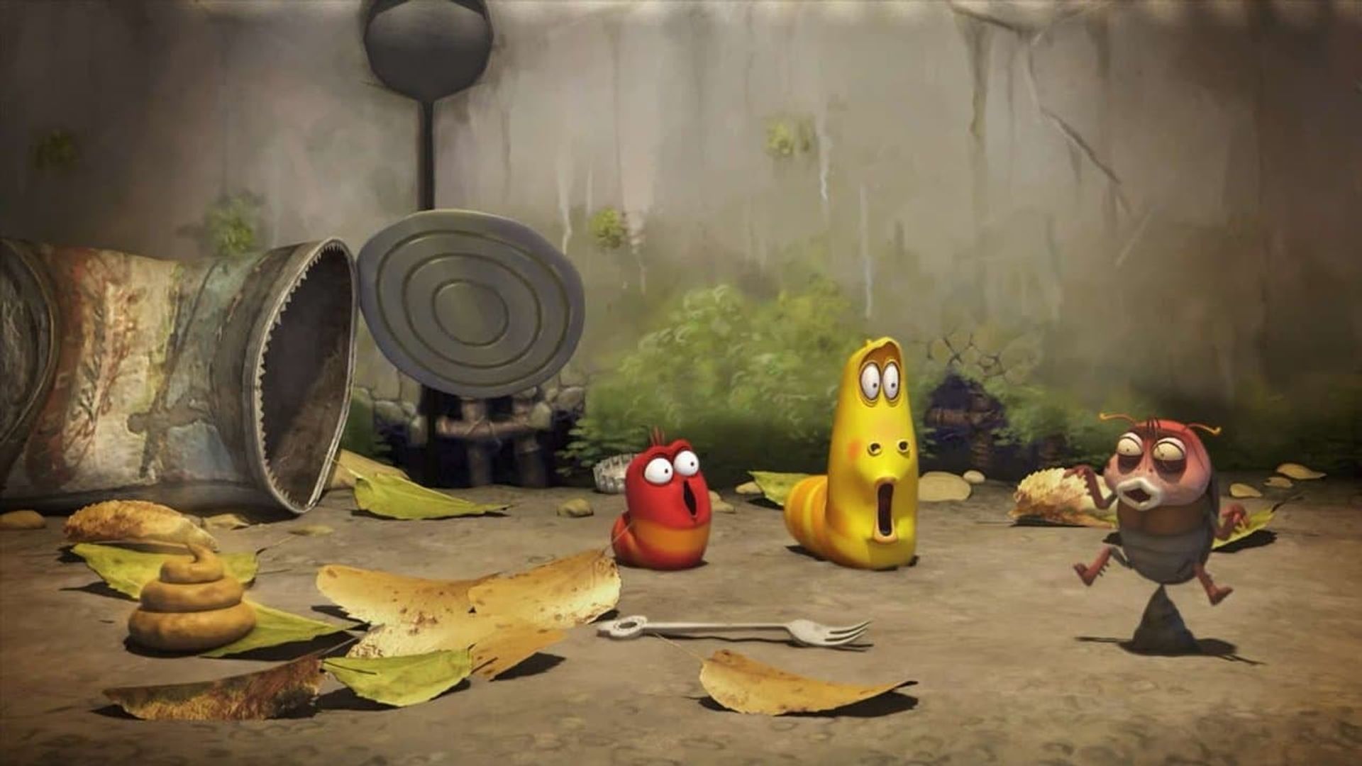 Larva background