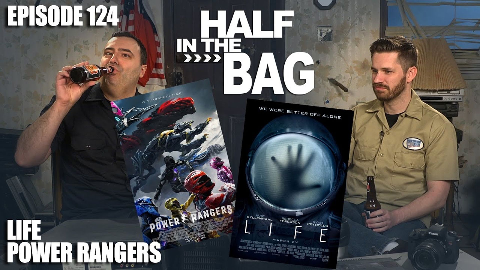 Half in the Bag background