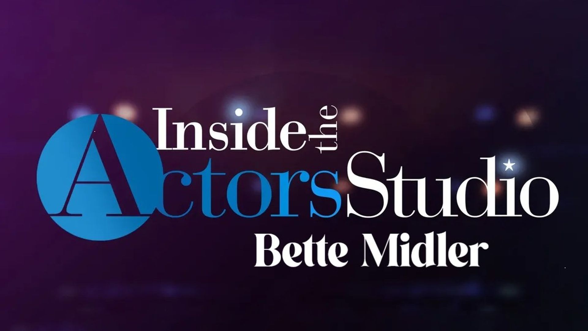 Inside the Actors Studio background
