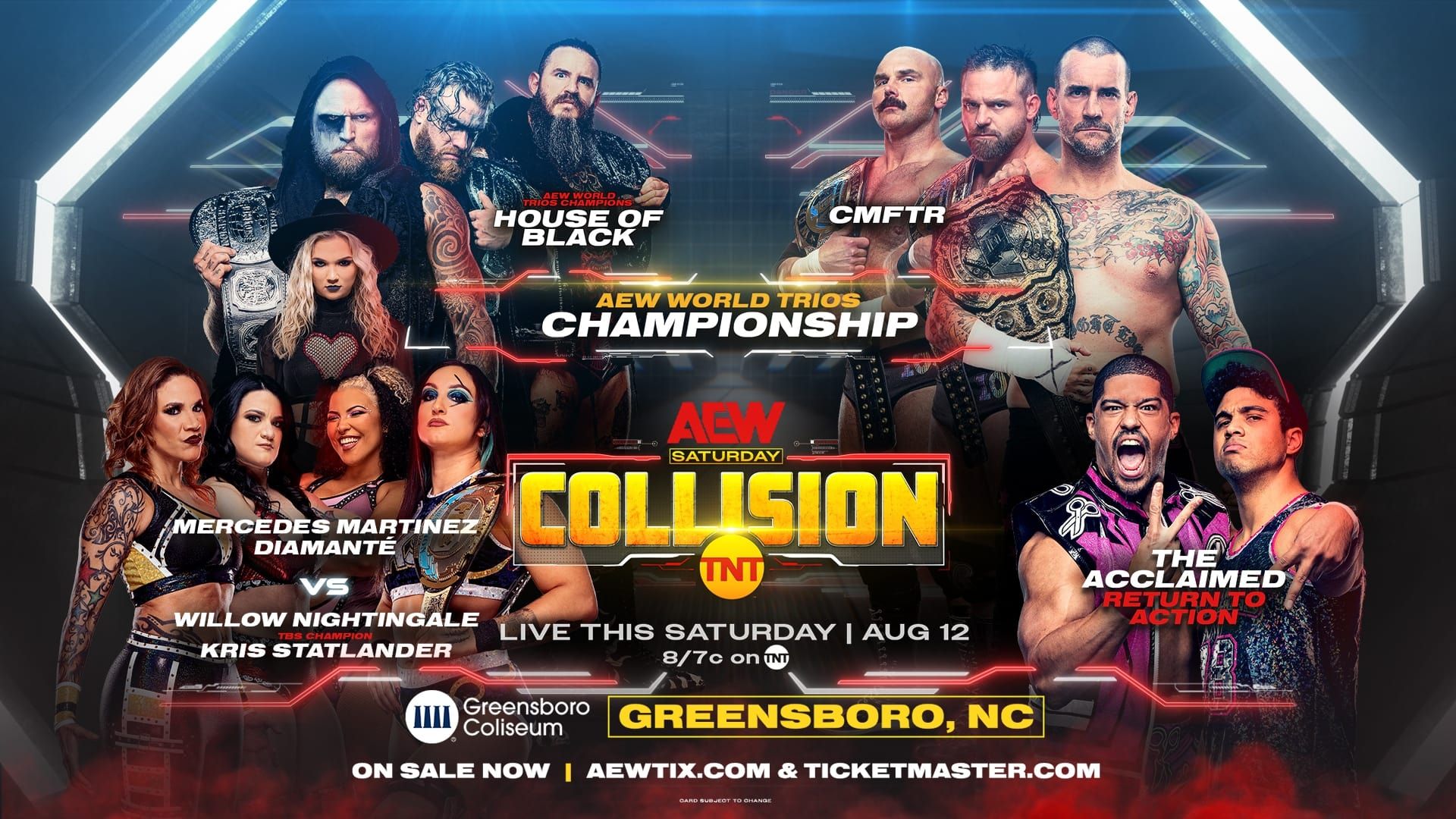 AEW Collision background