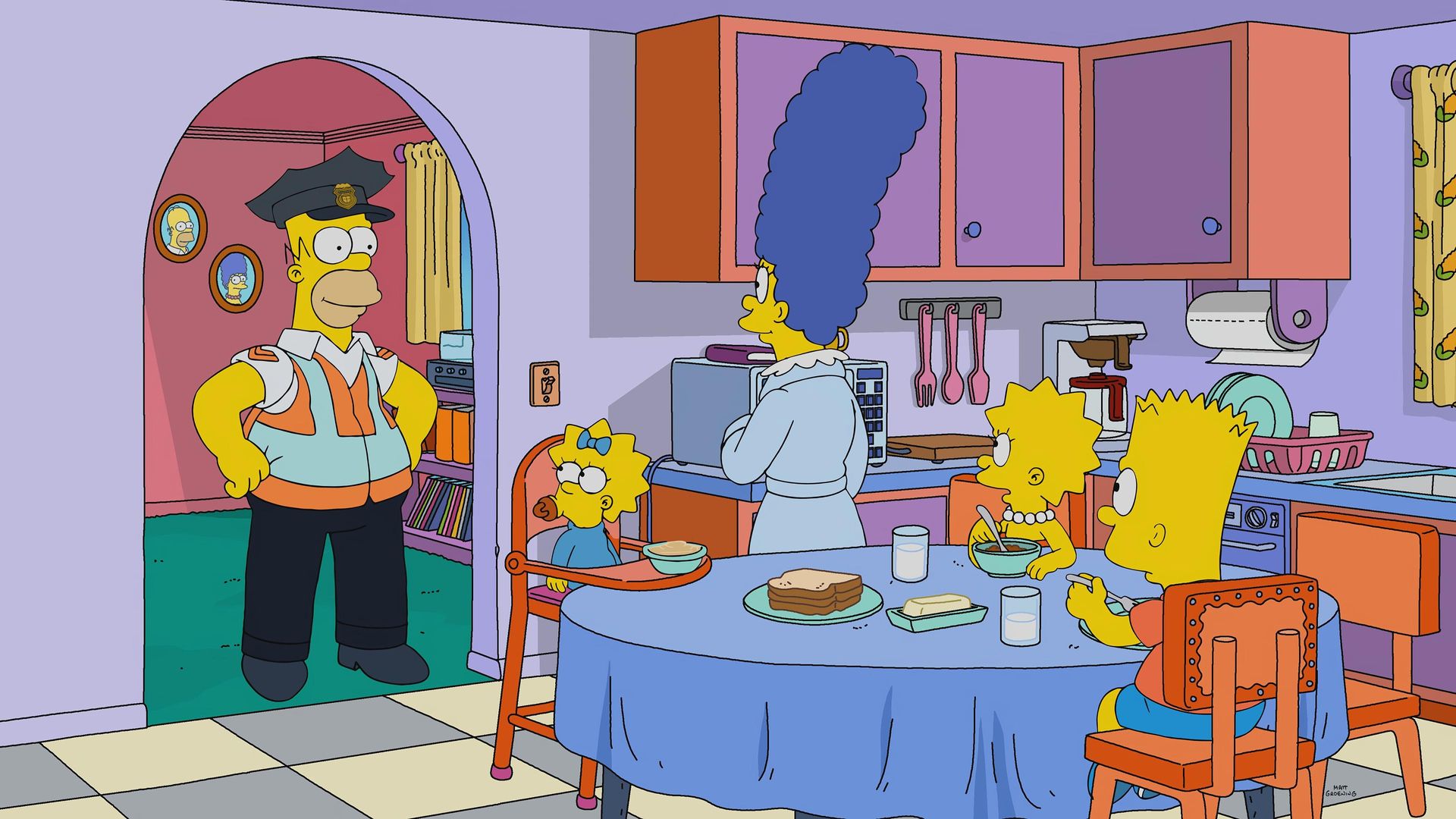 The Simpsons background