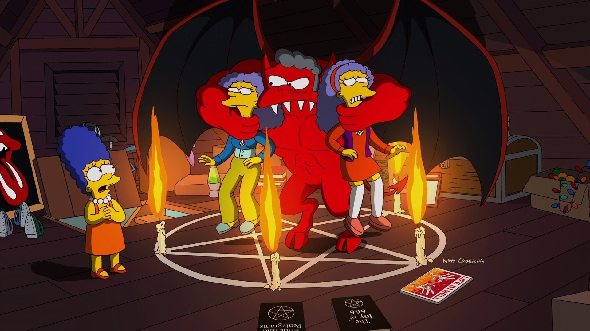 The Simpsons background
