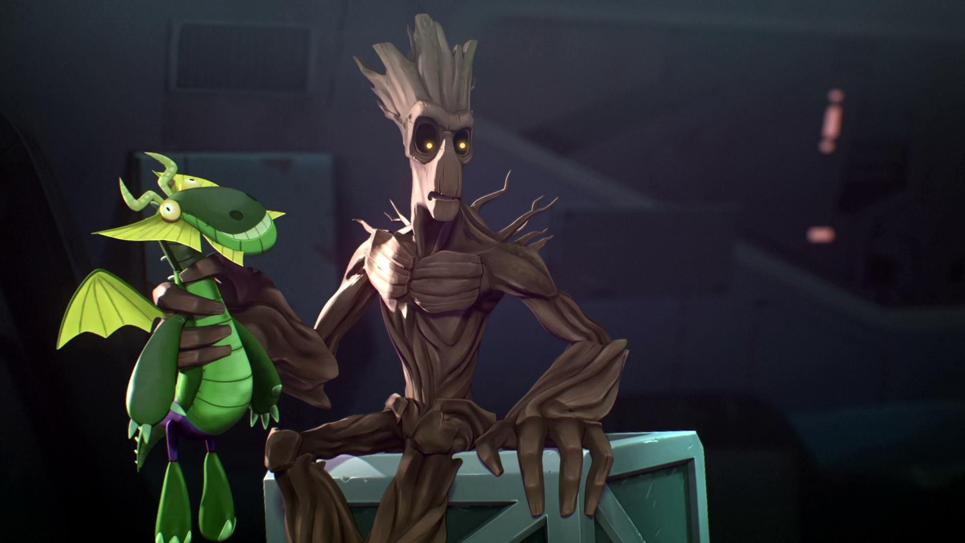 Rocket & Groot background