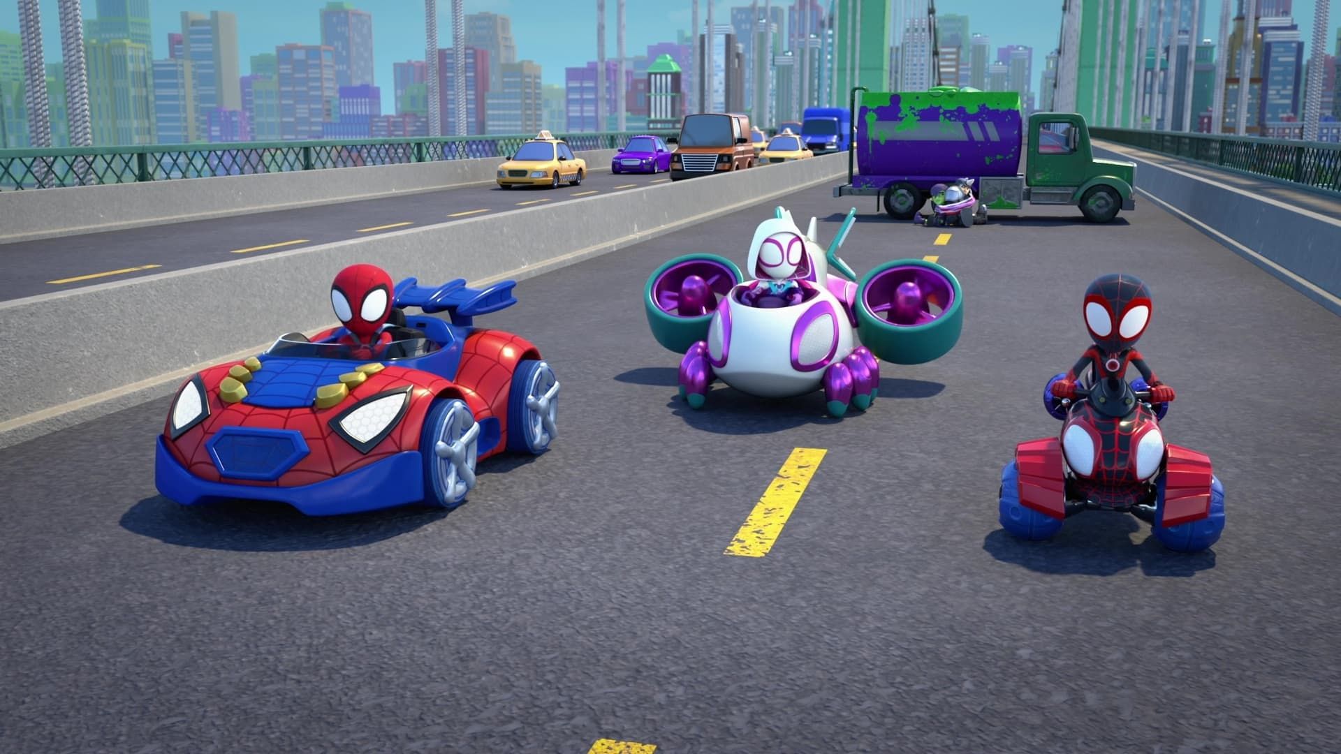 Spidey and His Amazing Friends background