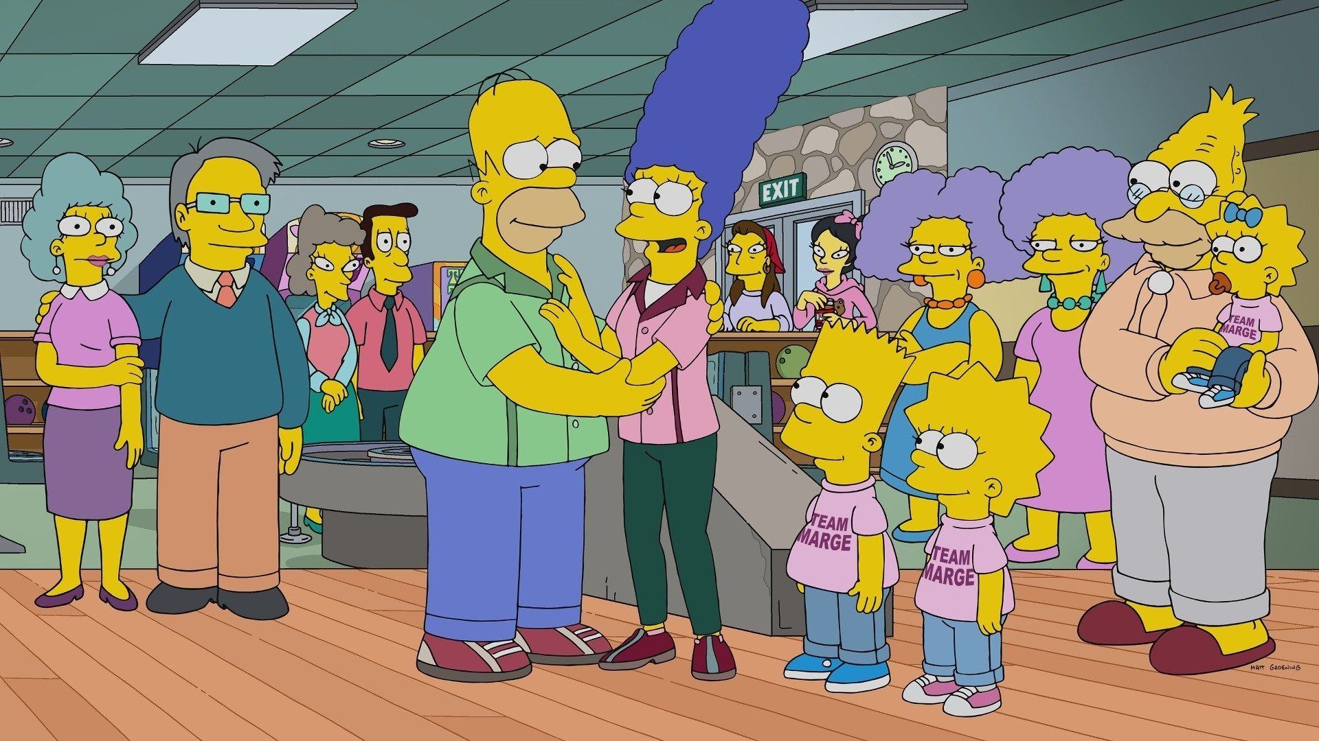 The Simpsons background