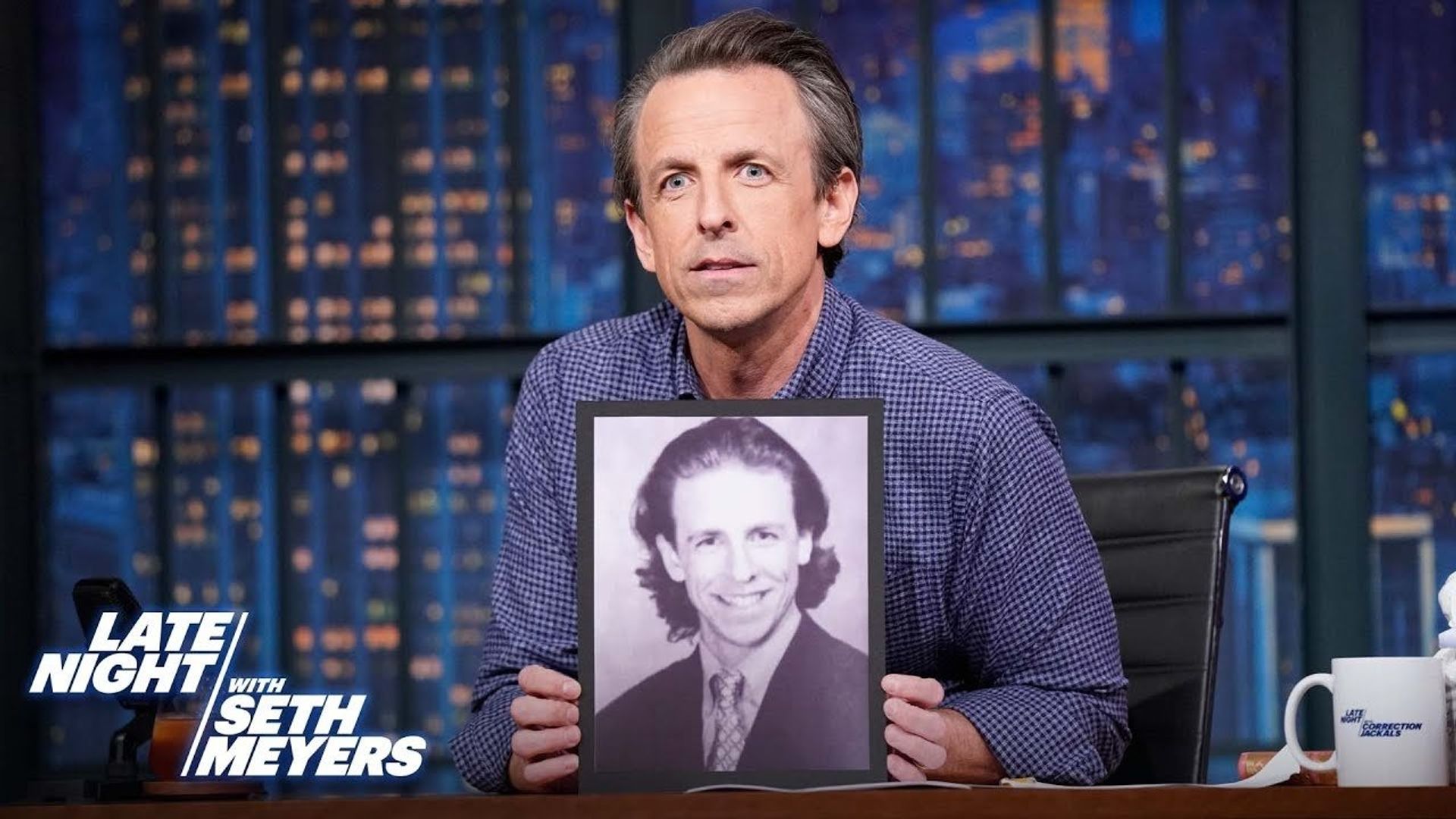 Late Night with Seth Meyers: Corrections" background