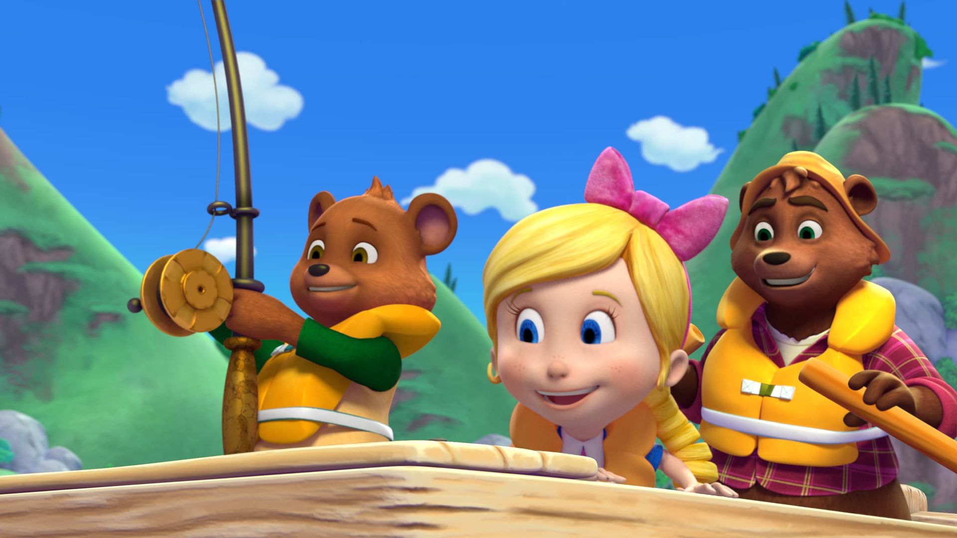 Goldie and Bear background