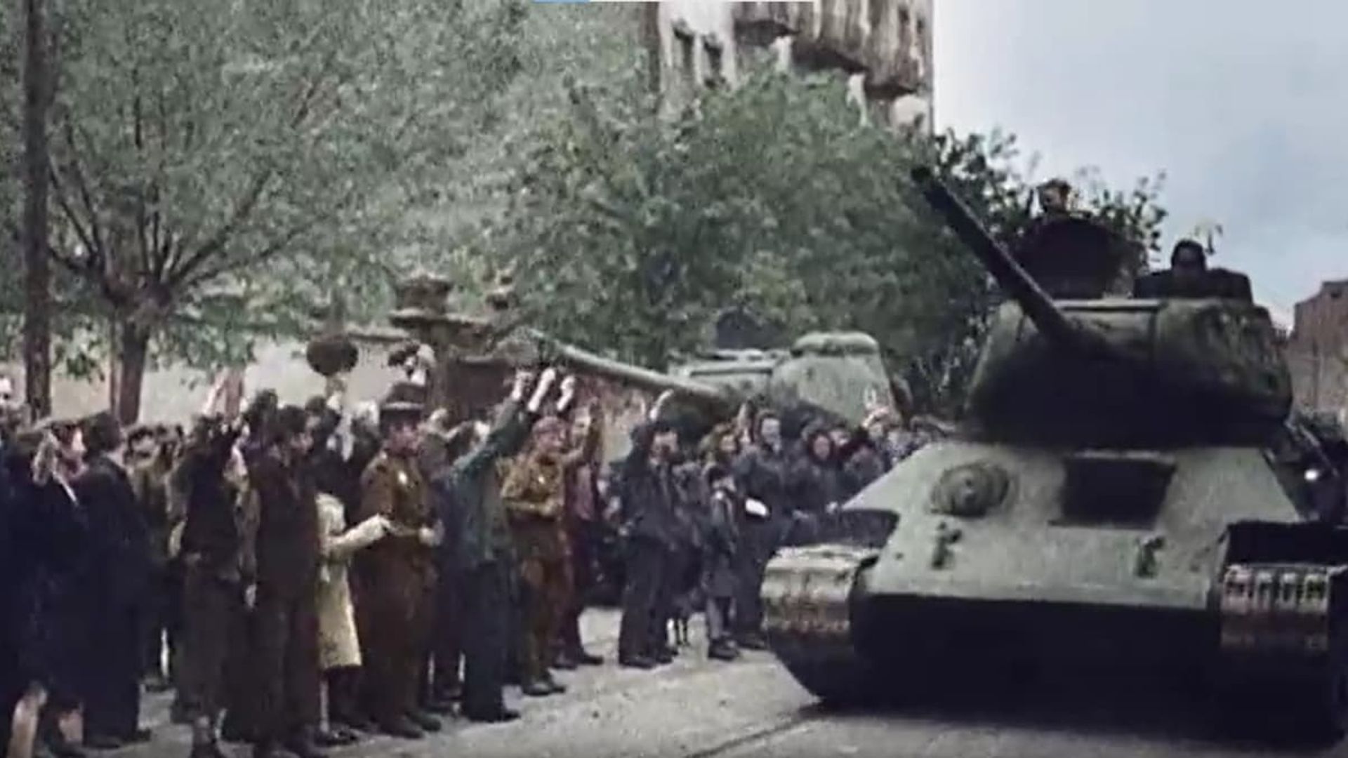 WWII Battles in Color background