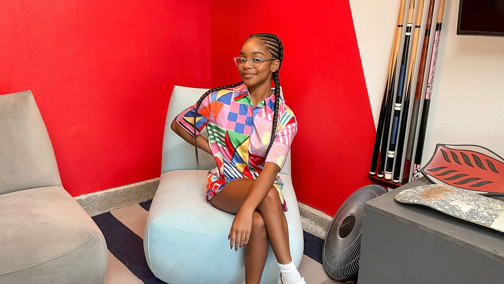 Remix My Space with Marsai Martin background