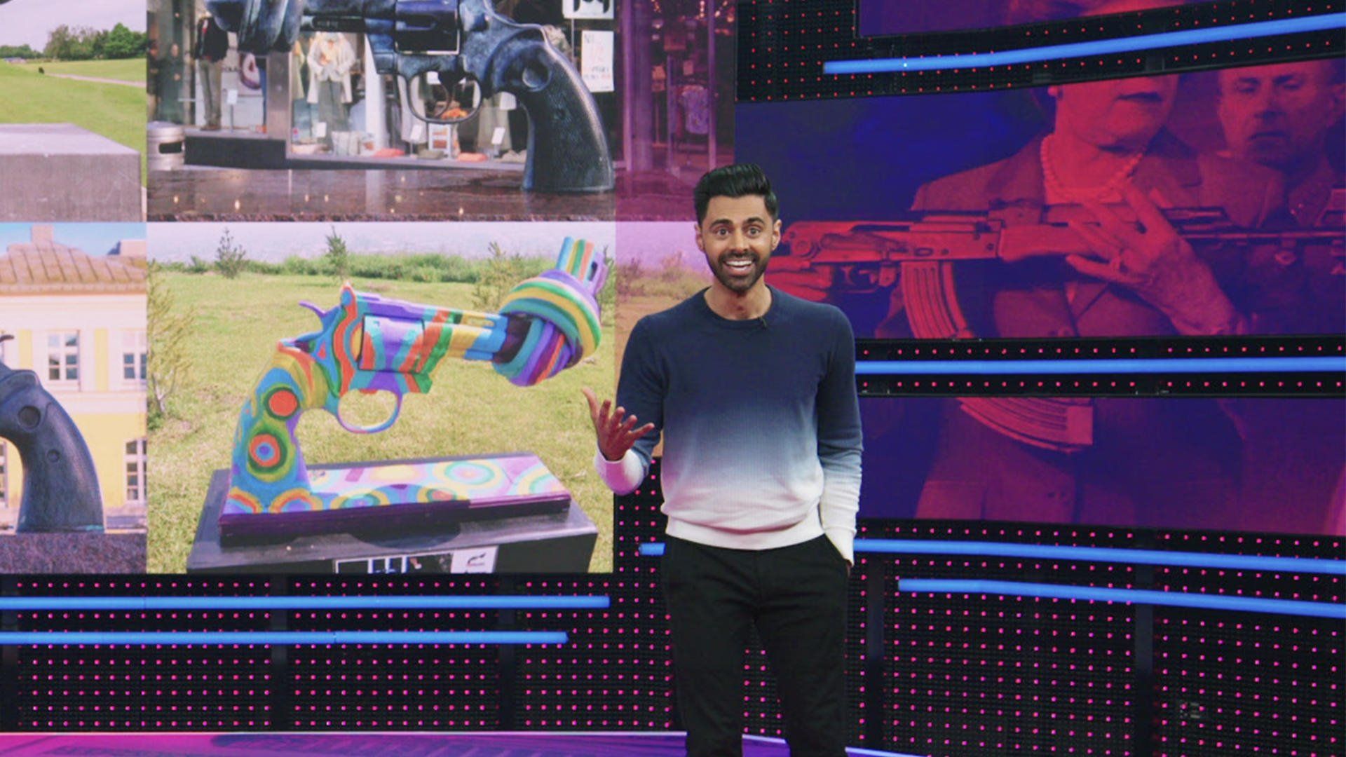 Patriot Act with Hasan Minhaj background