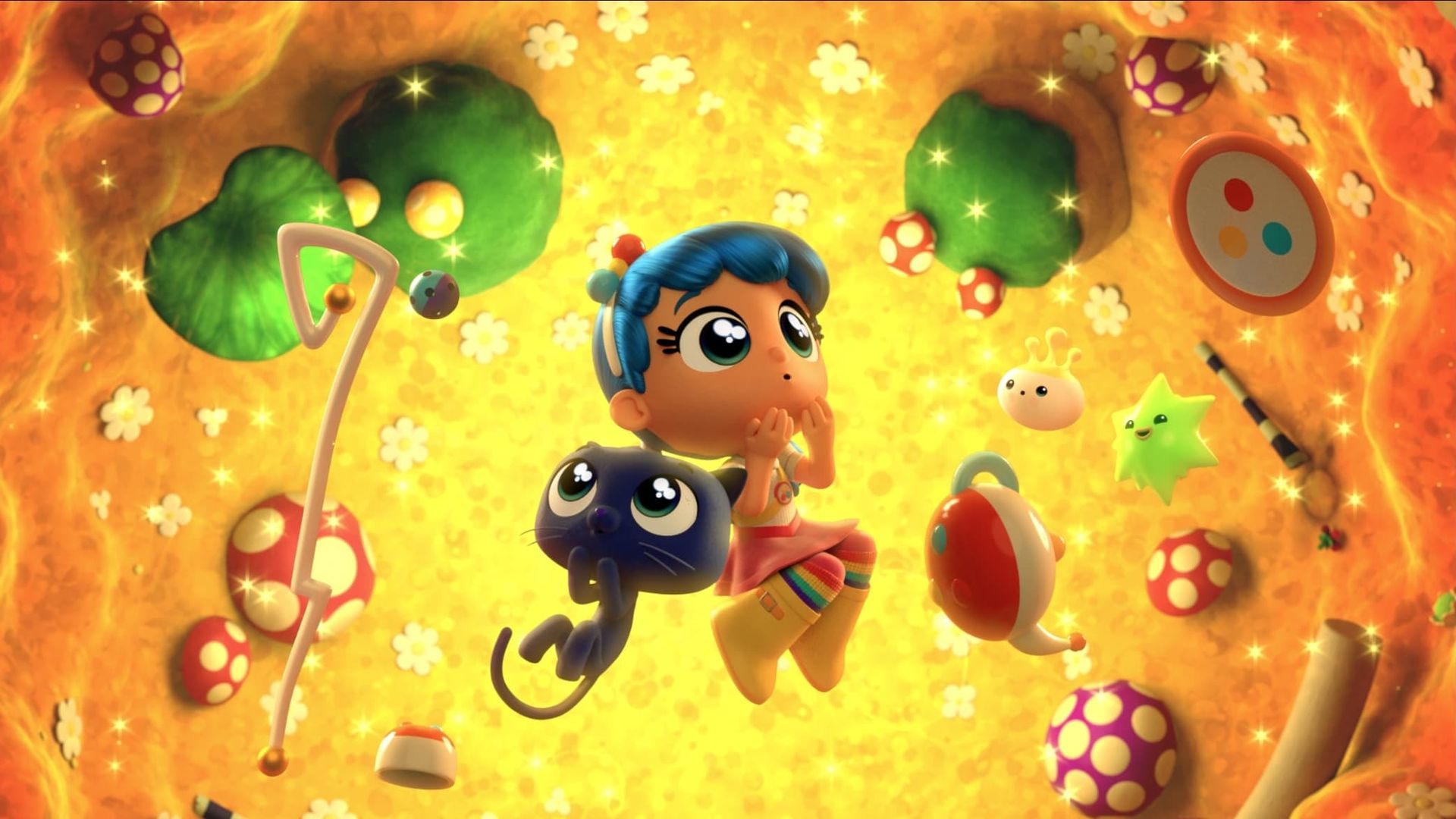 True and the Rainbow Kingdom background