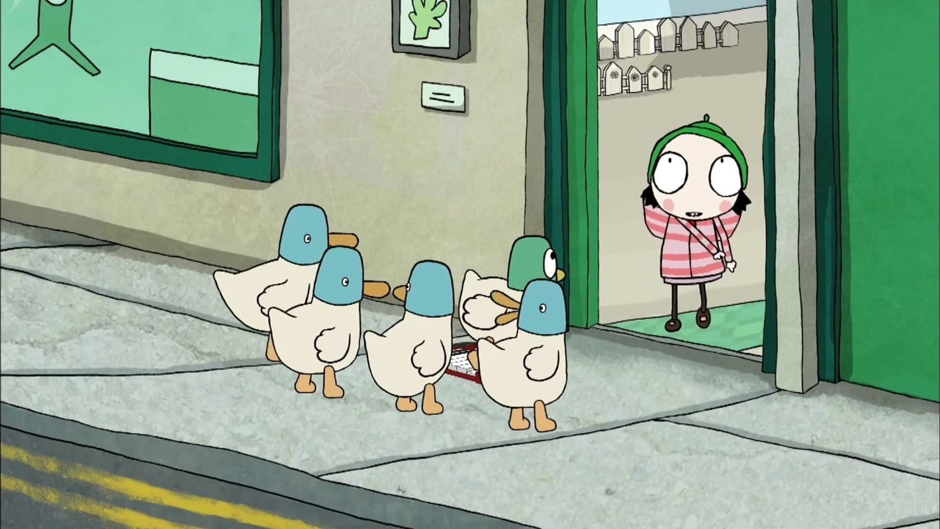 Sarah and Duck background