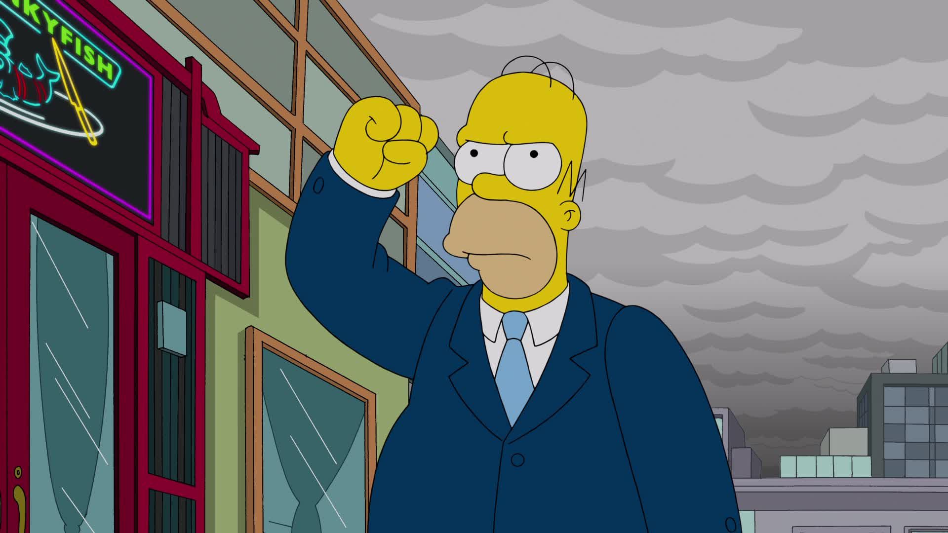 The Simpsons background