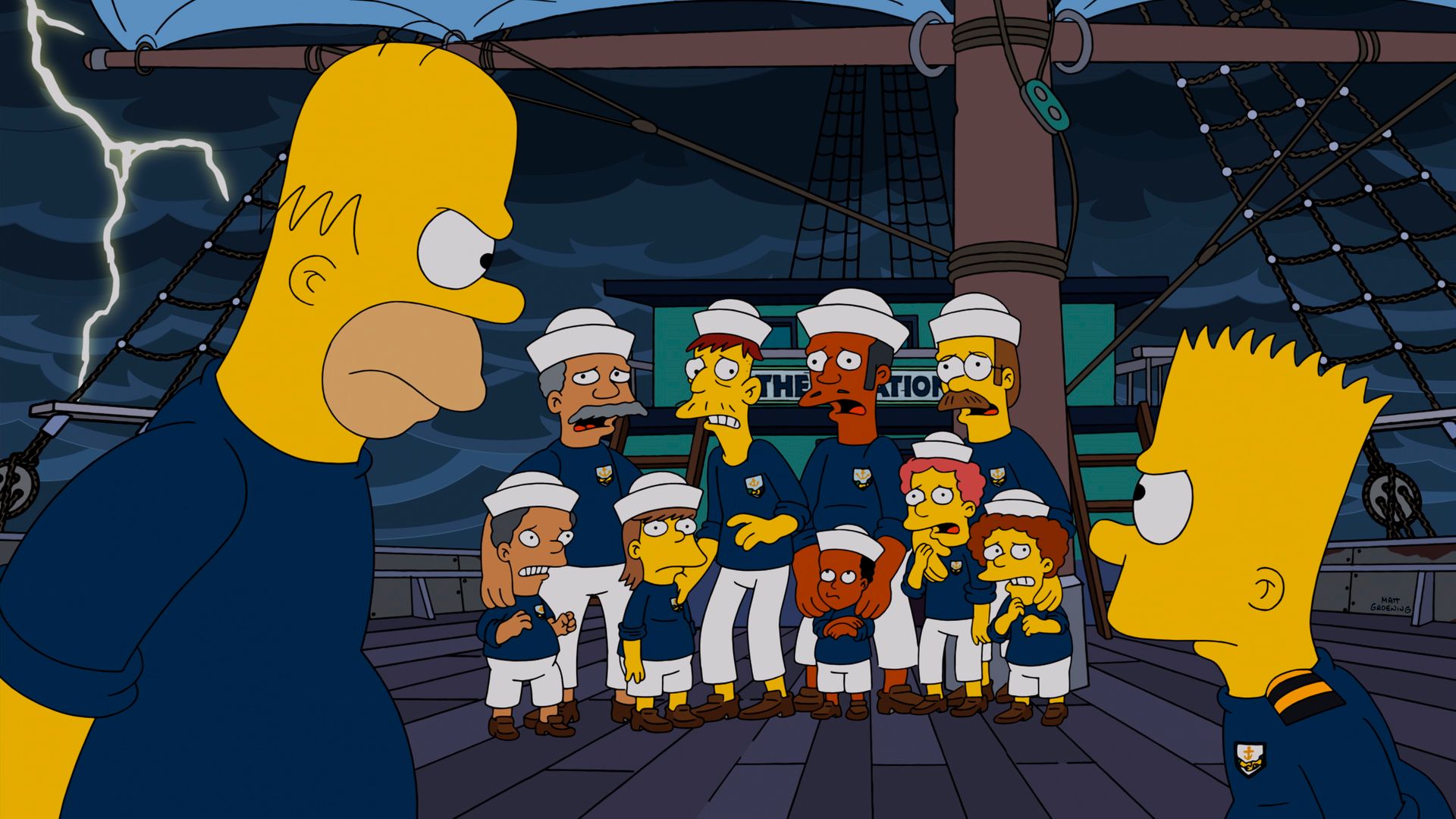 The Simpsons background