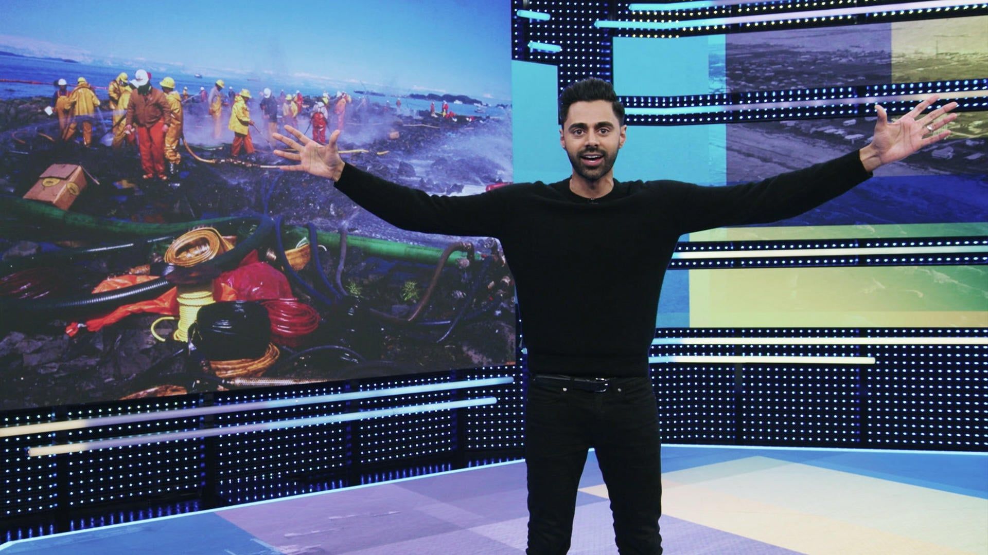 Patriot Act with Hasan Minhaj background