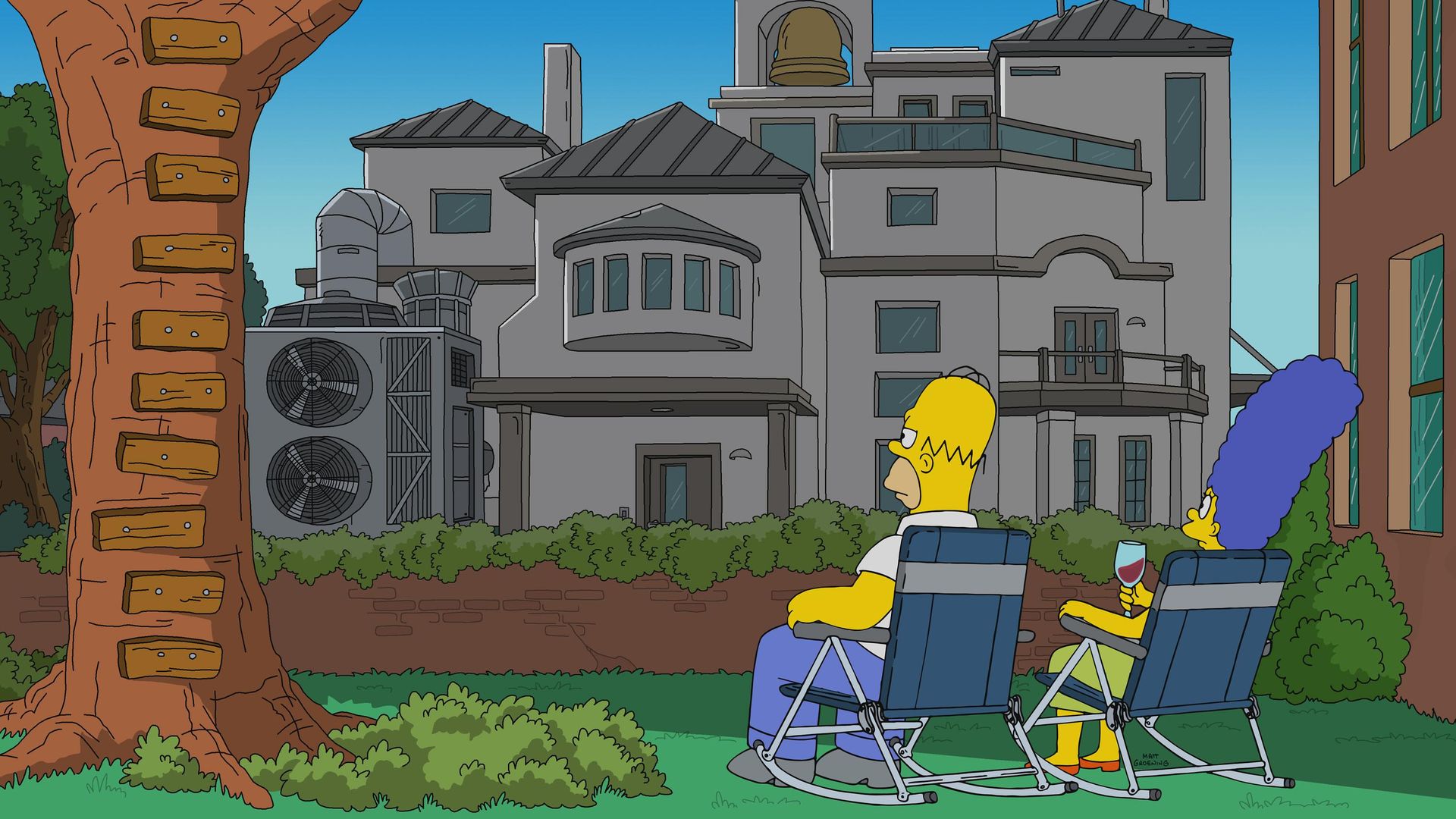The Simpsons background