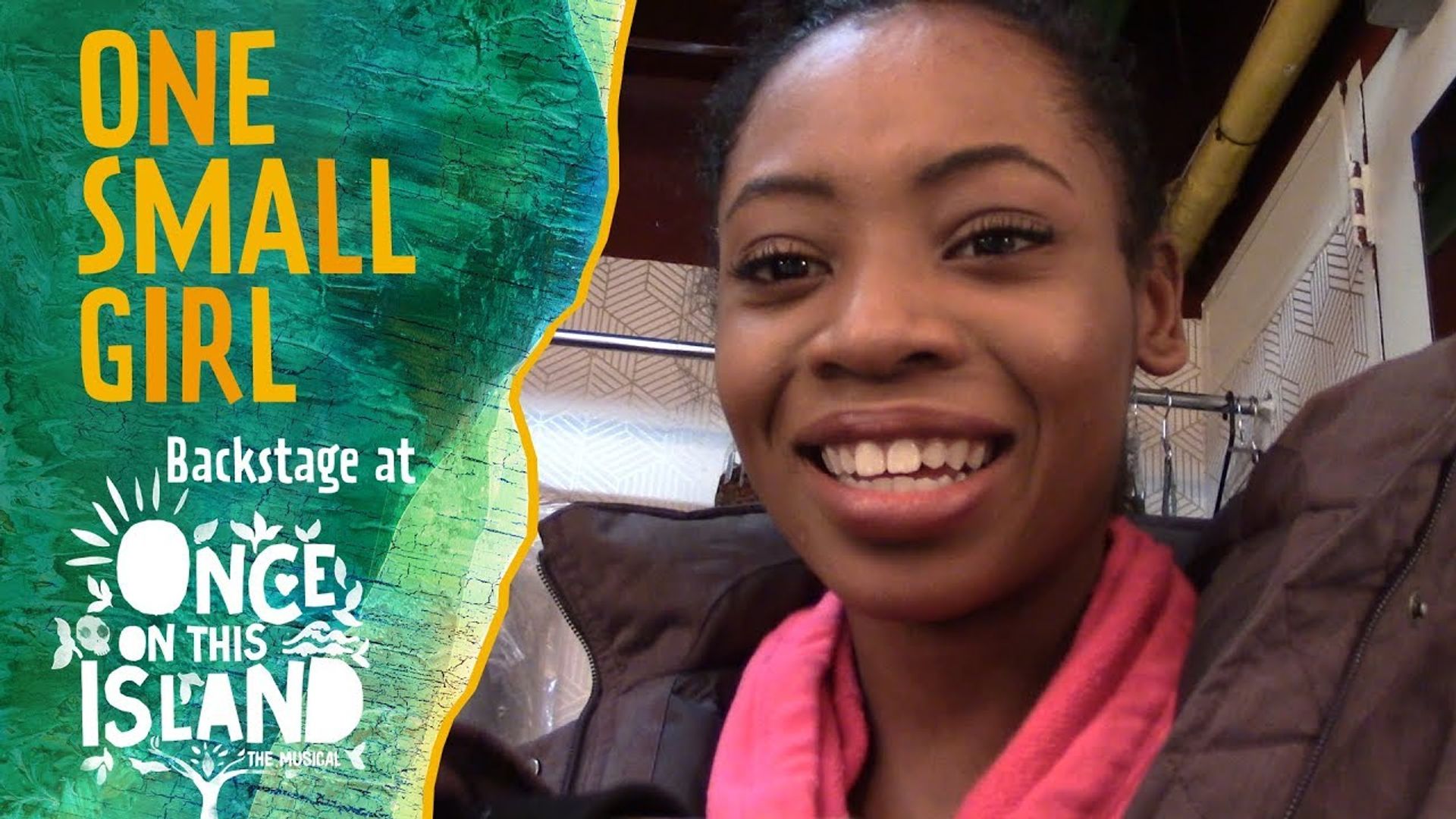 One Small Girl: Backstage at 'Once on This Island' with Hailey Kilgore background